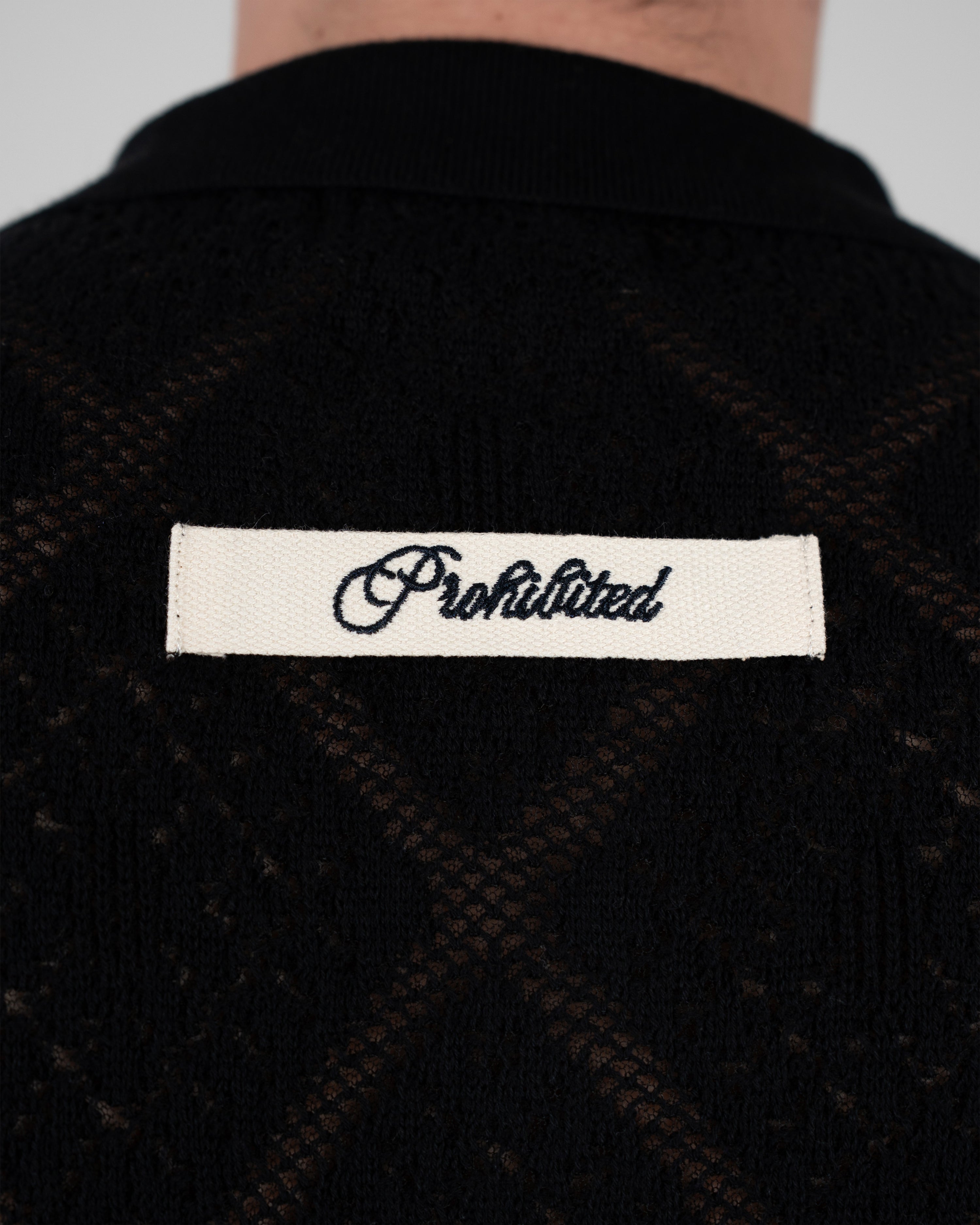 Silent Bay Lace Shirt Black