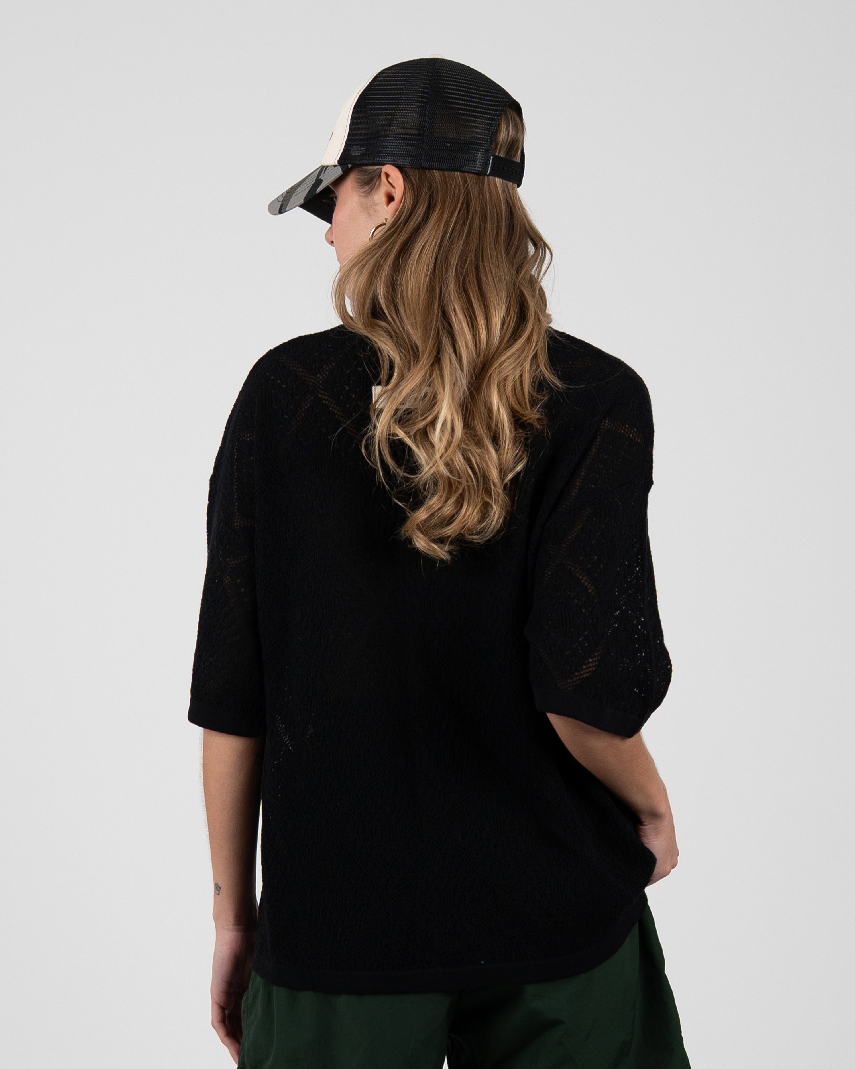 Silent Bay Lace Shirt Black