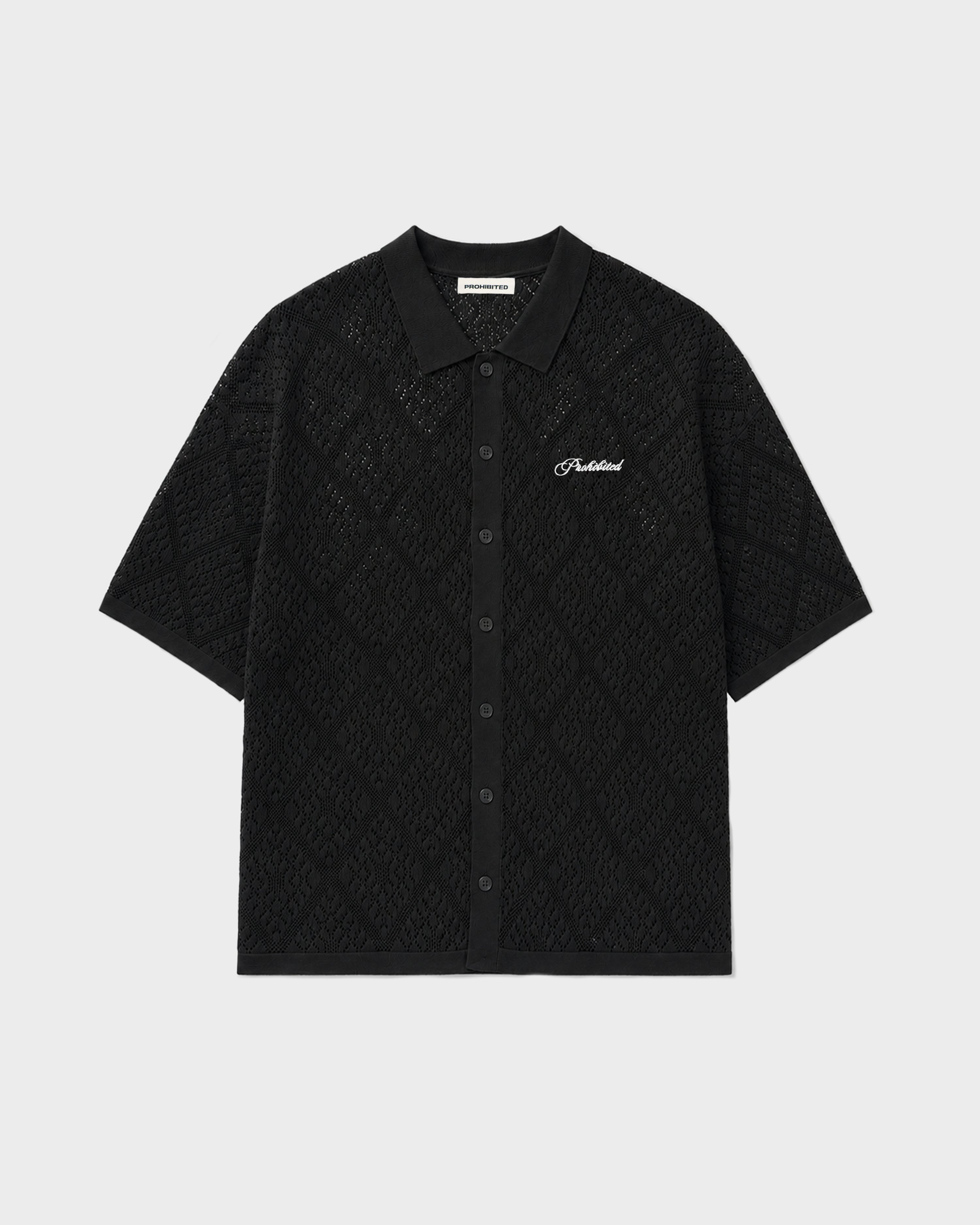 Silent Bay Lace Shirt Black