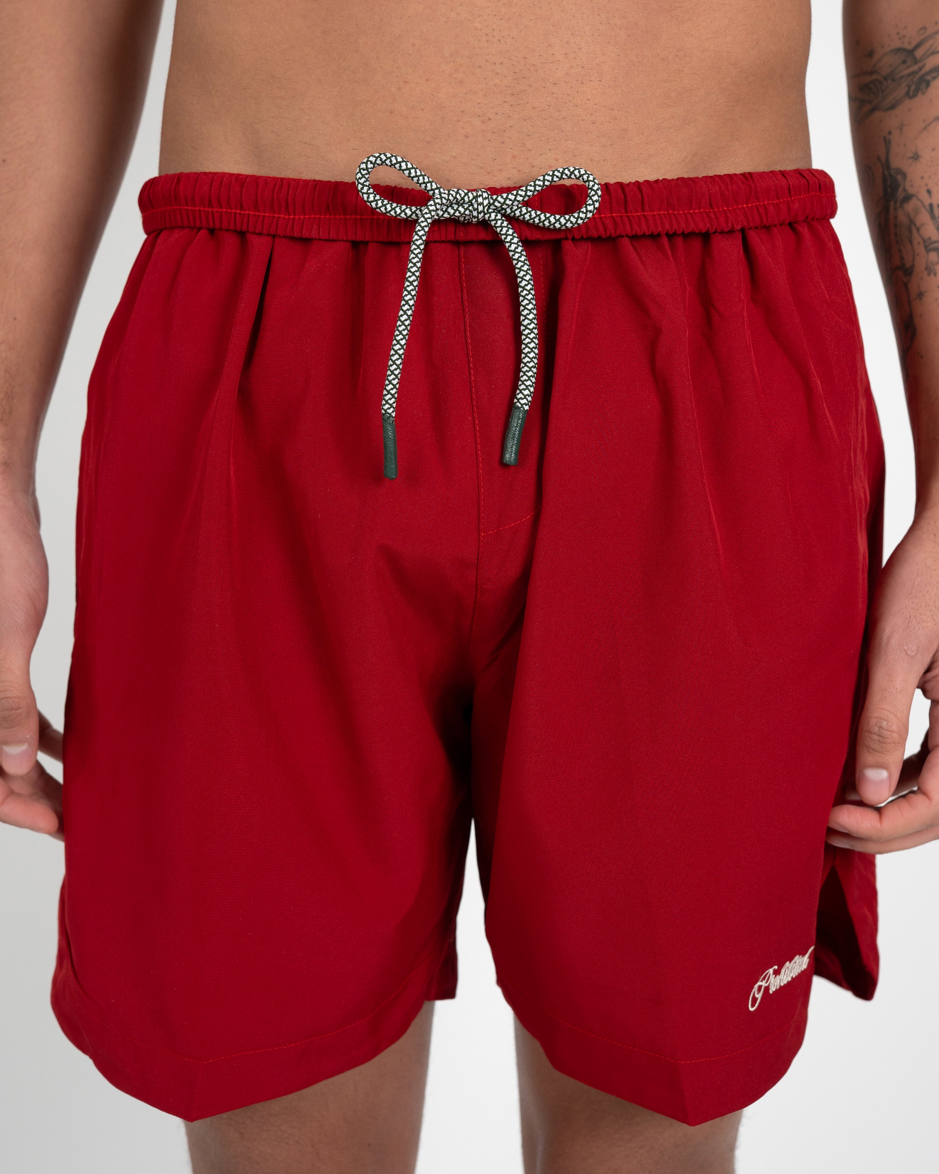 Poolside Swim Shorts Red