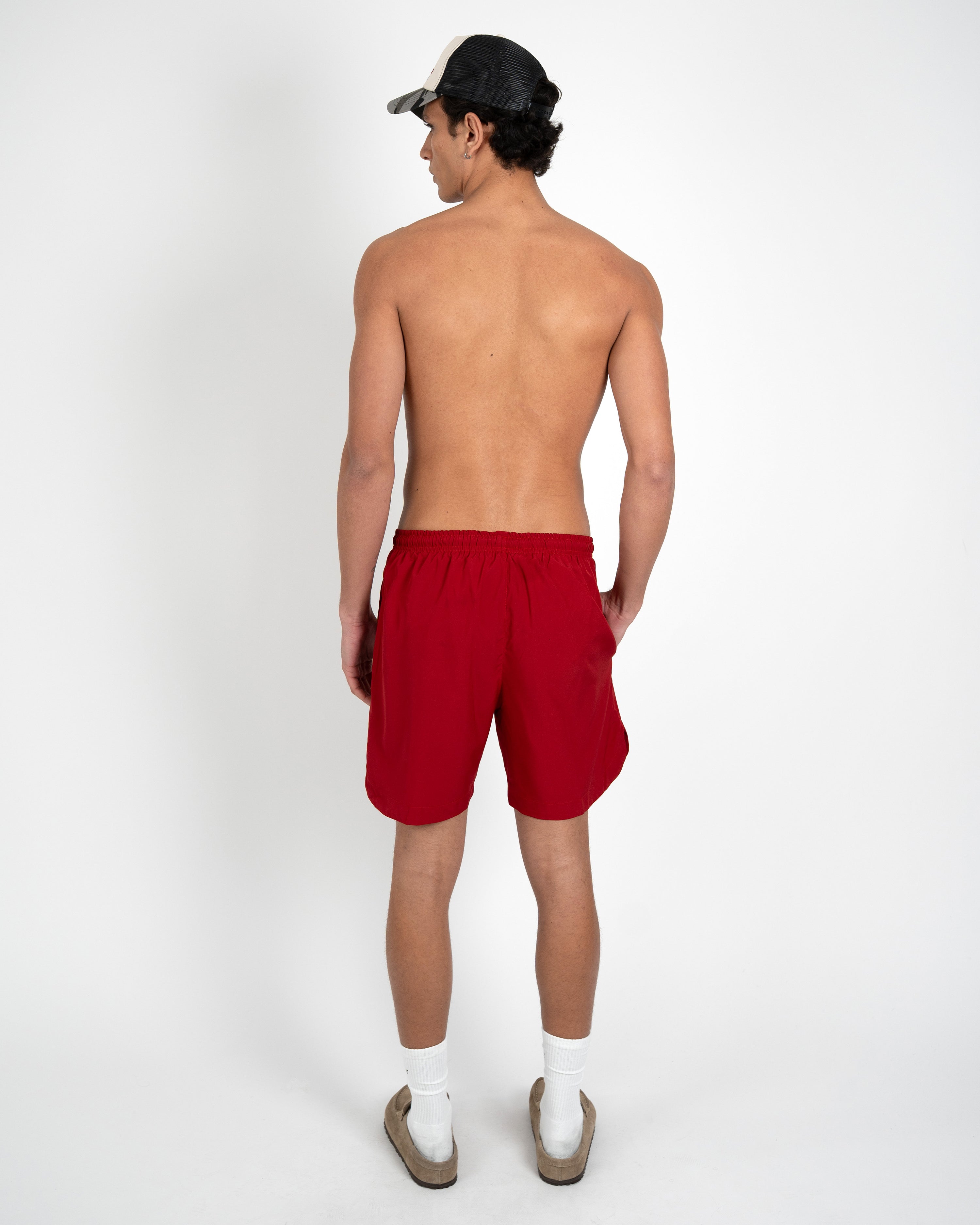 Poolside Swim Shorts Red