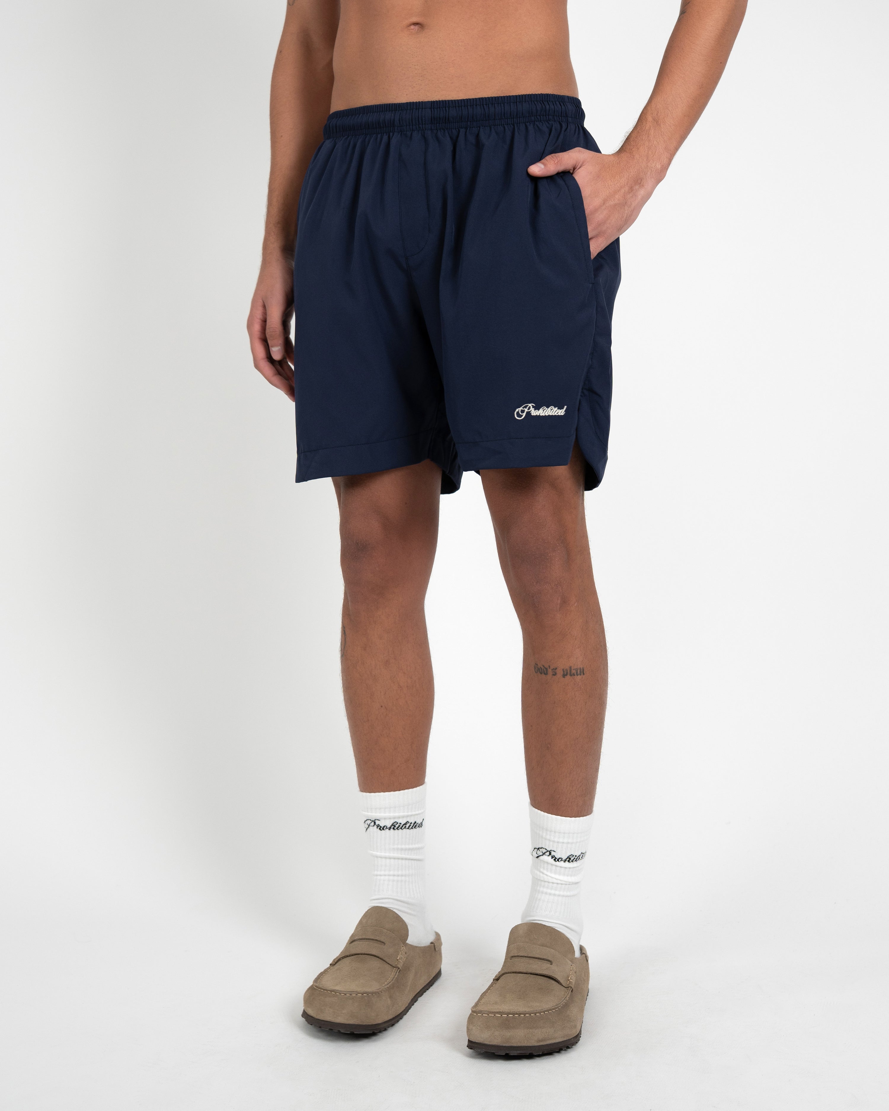 Poolside Swim Shorts Dark Blue
