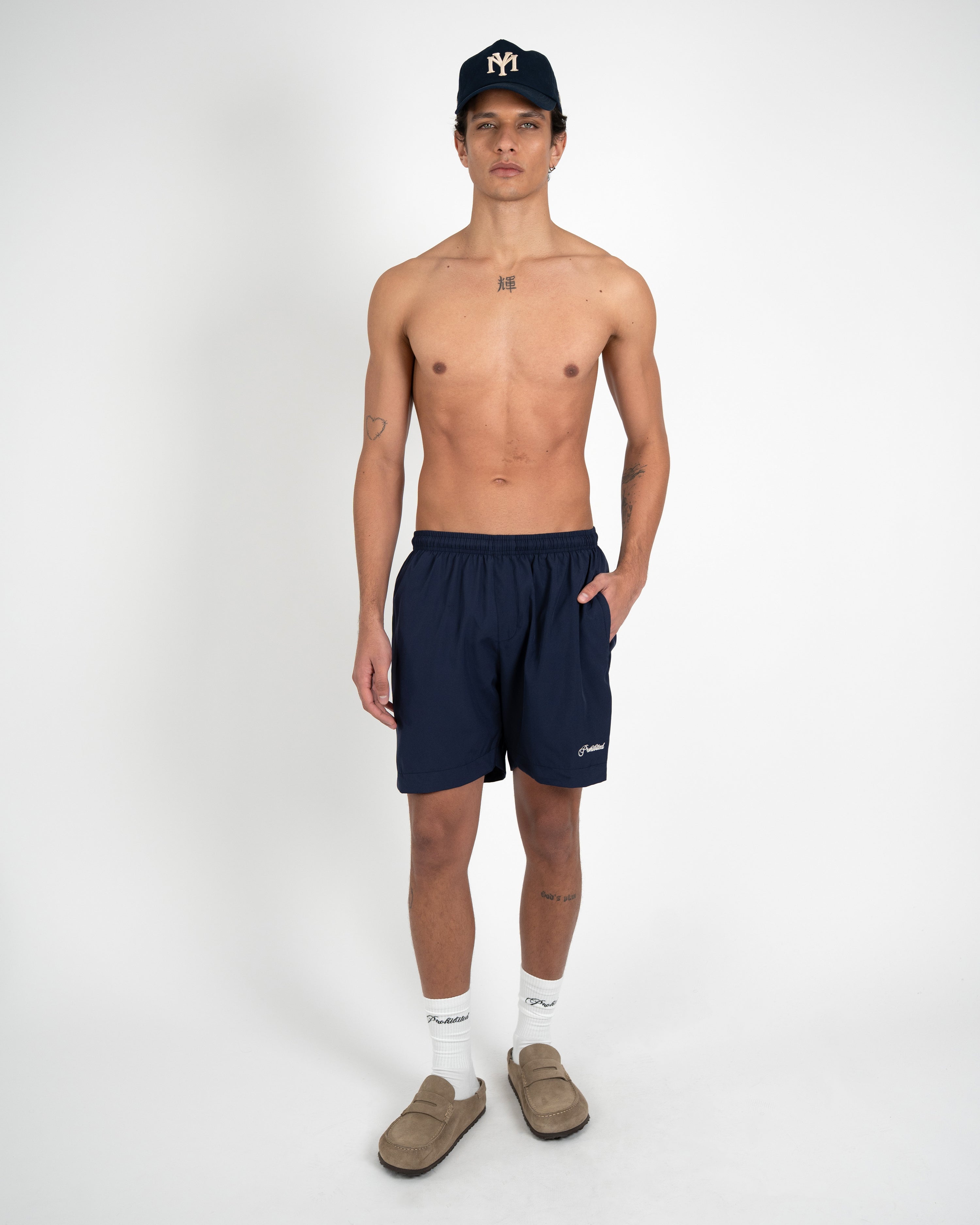 Poolside Swim Shorts Dark Blue