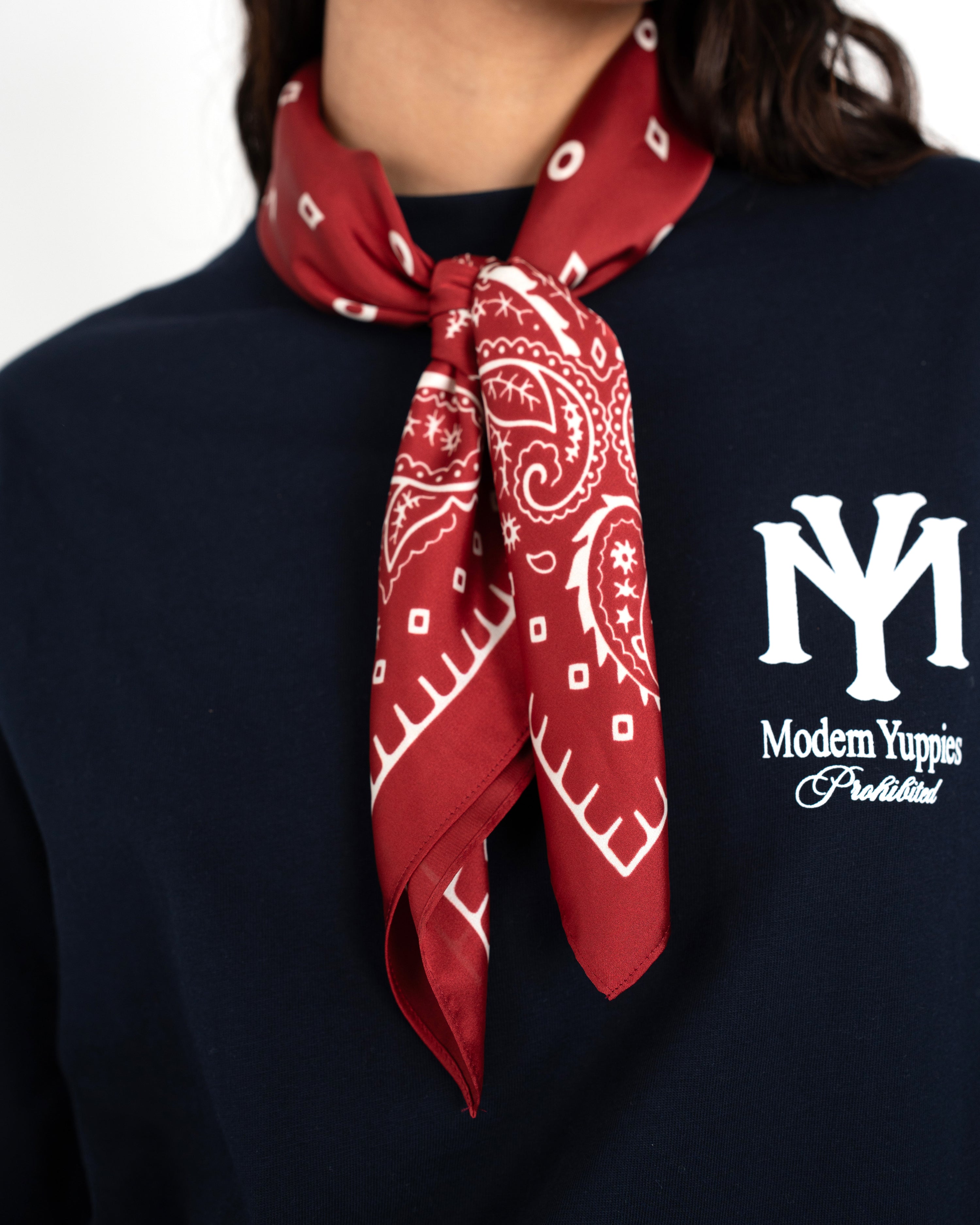 Prohibited Scarf Red