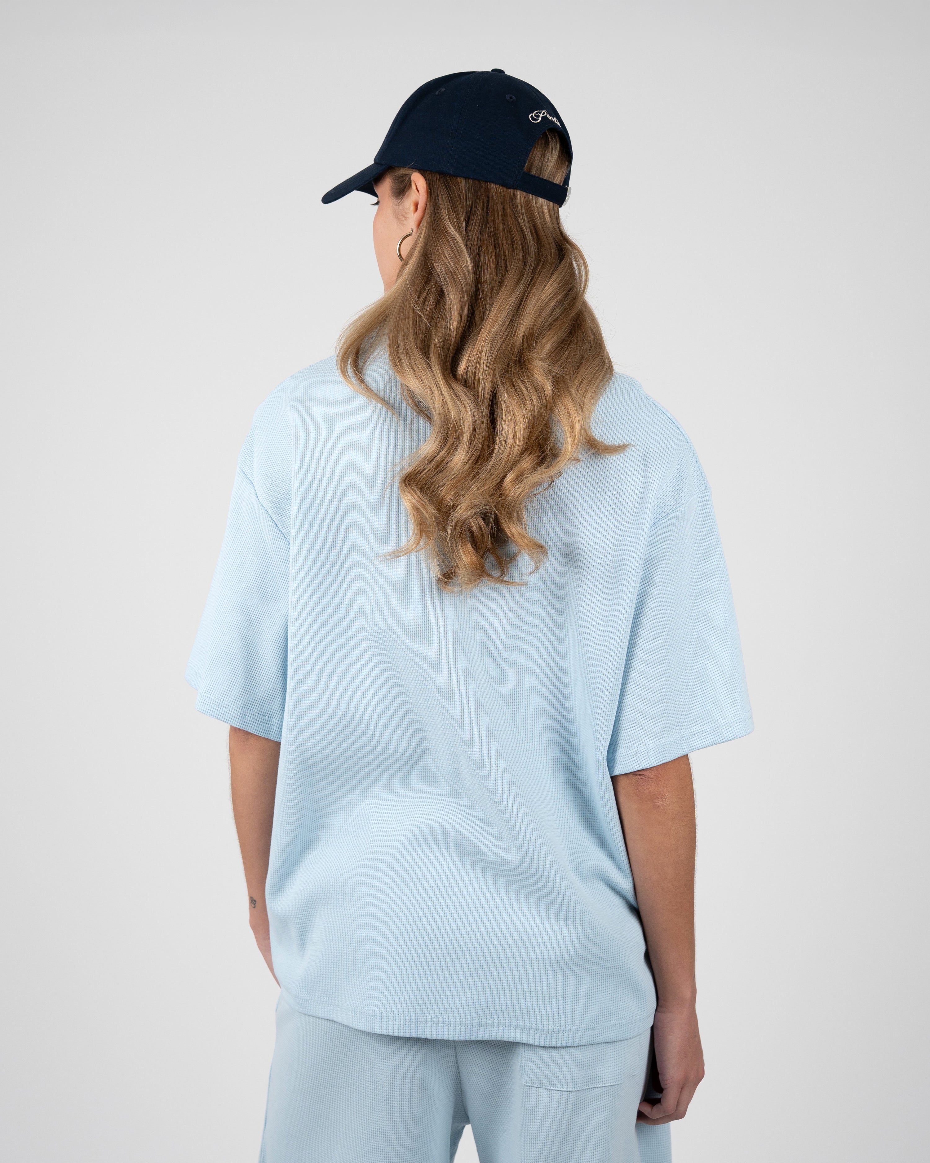 Seaside Waffle Shirt Sky Blue