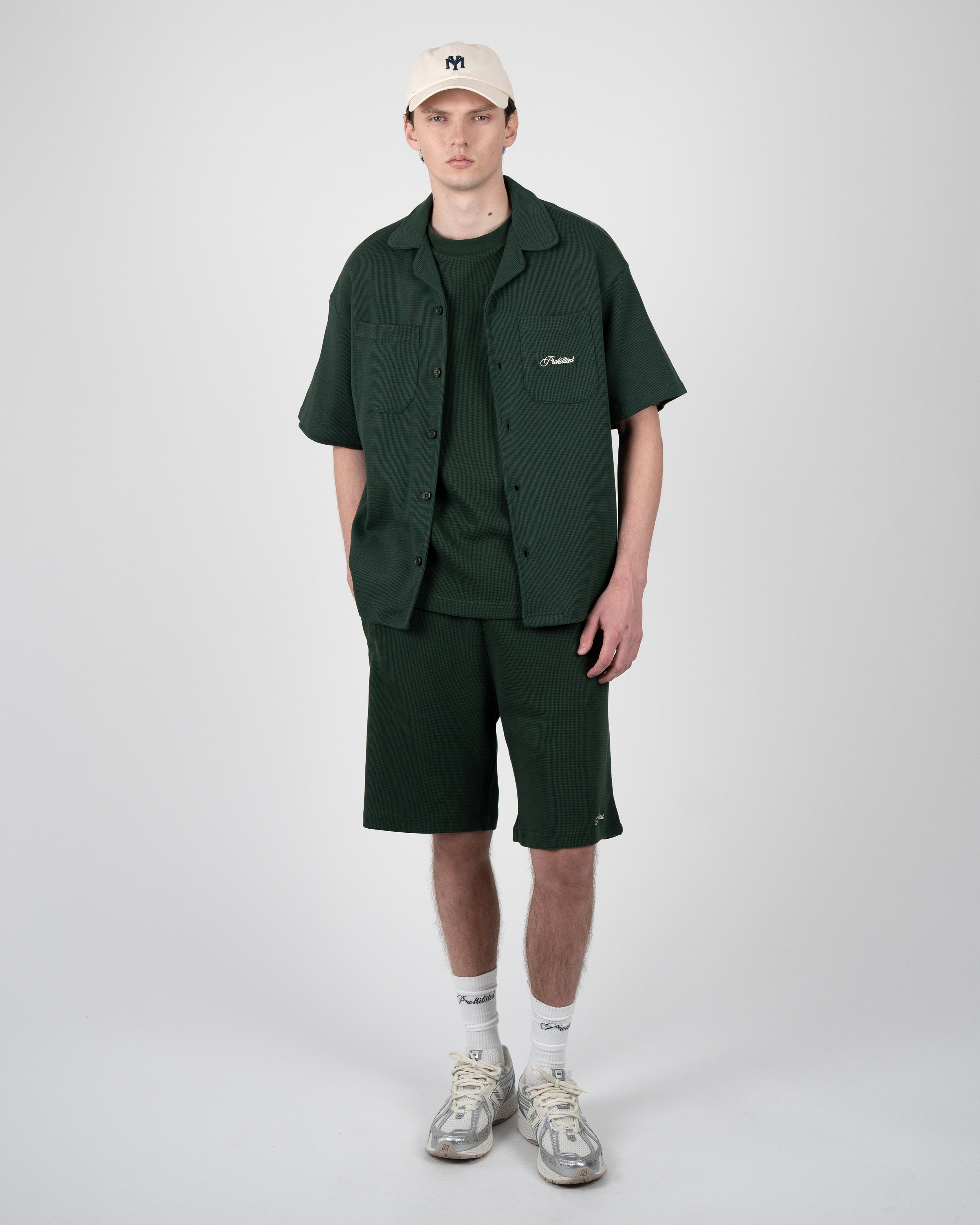 Seaside Waffle Shirt Green
