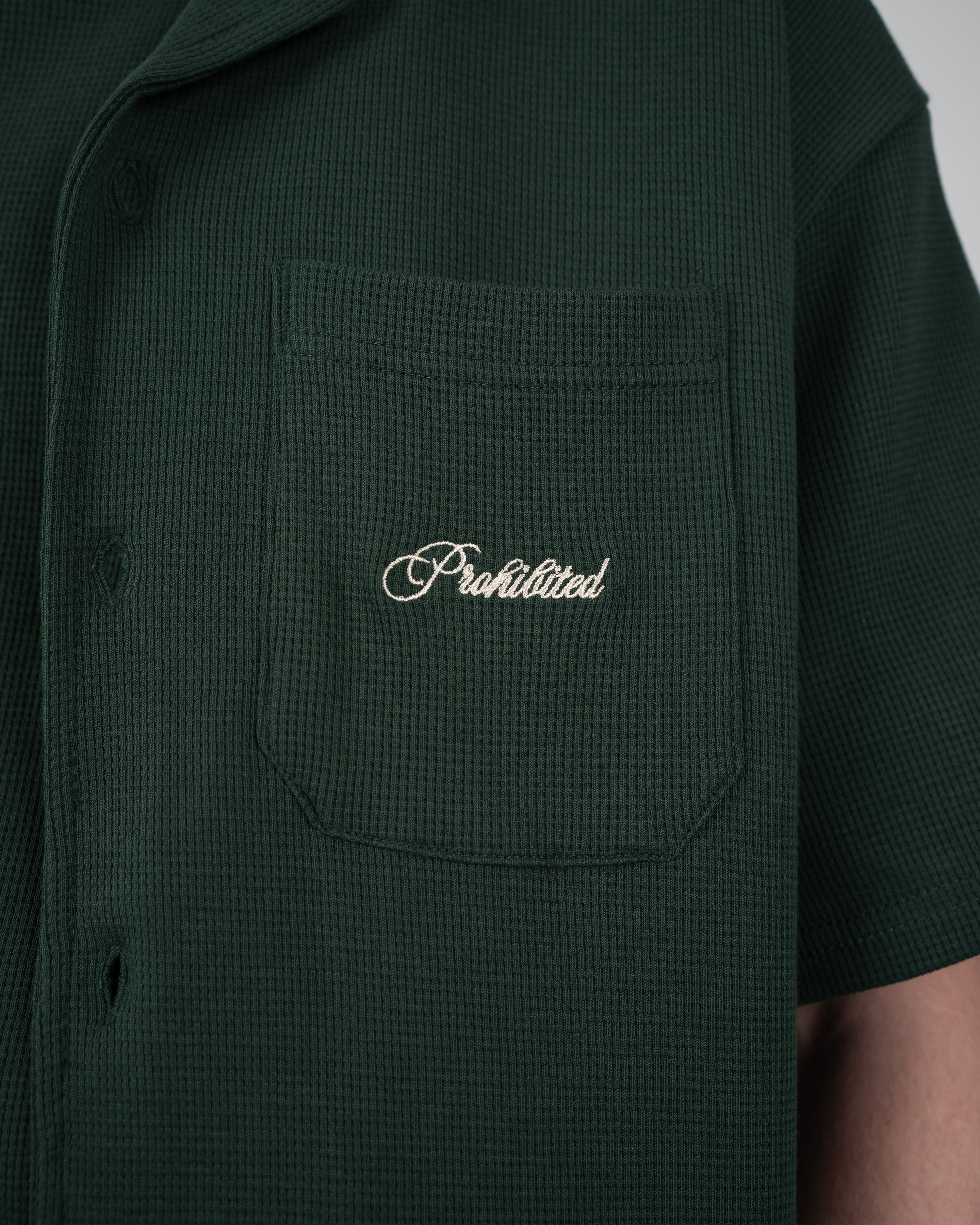 Seaside Waffle Shirt Green