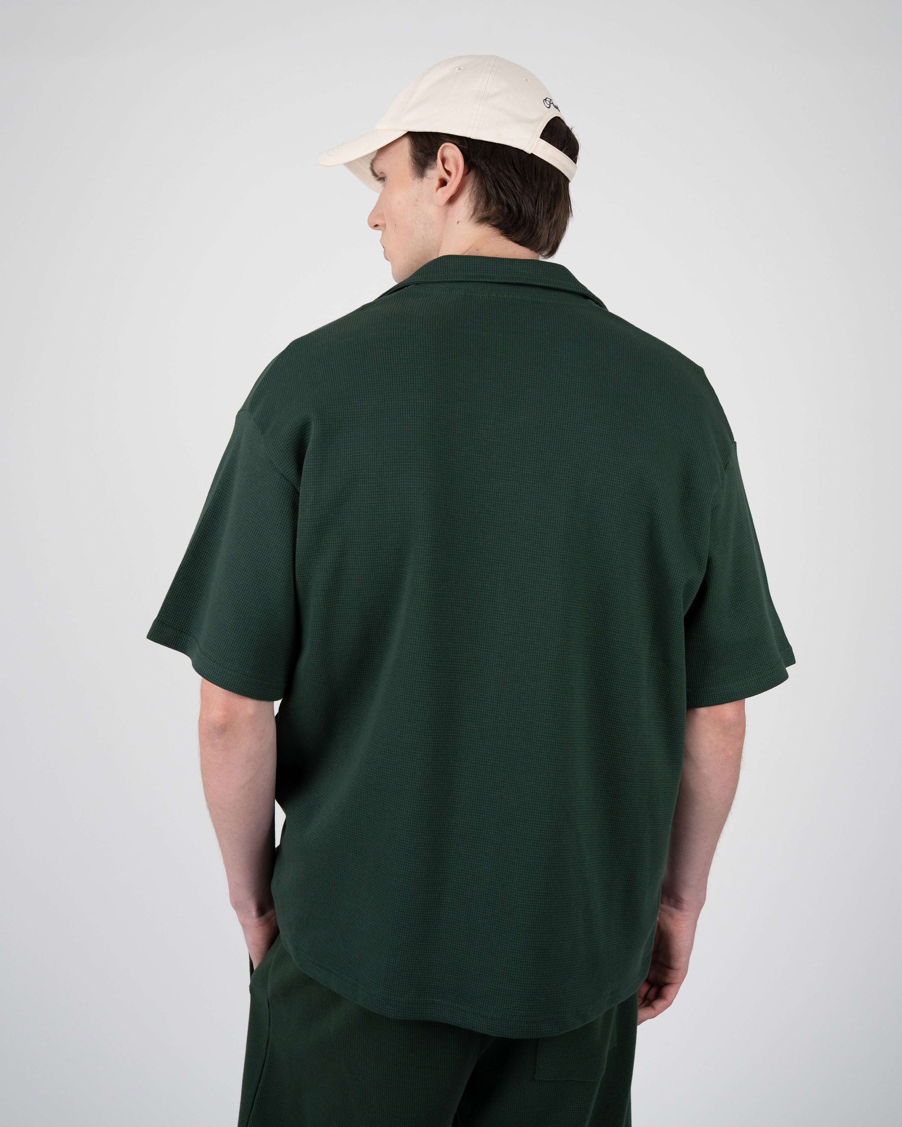 Seaside Waffle Shirt Green
