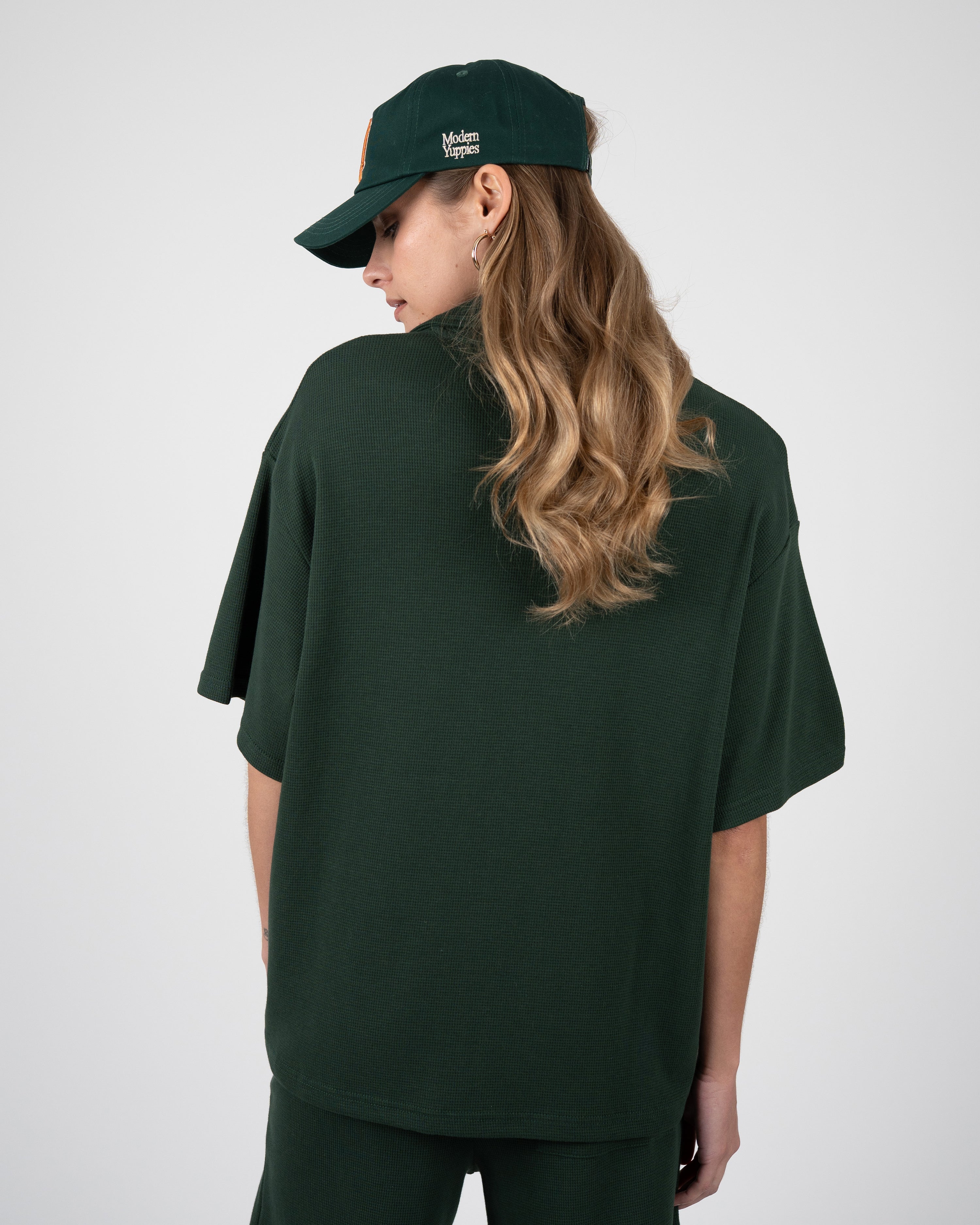 Seaside Waffle Shirt Green