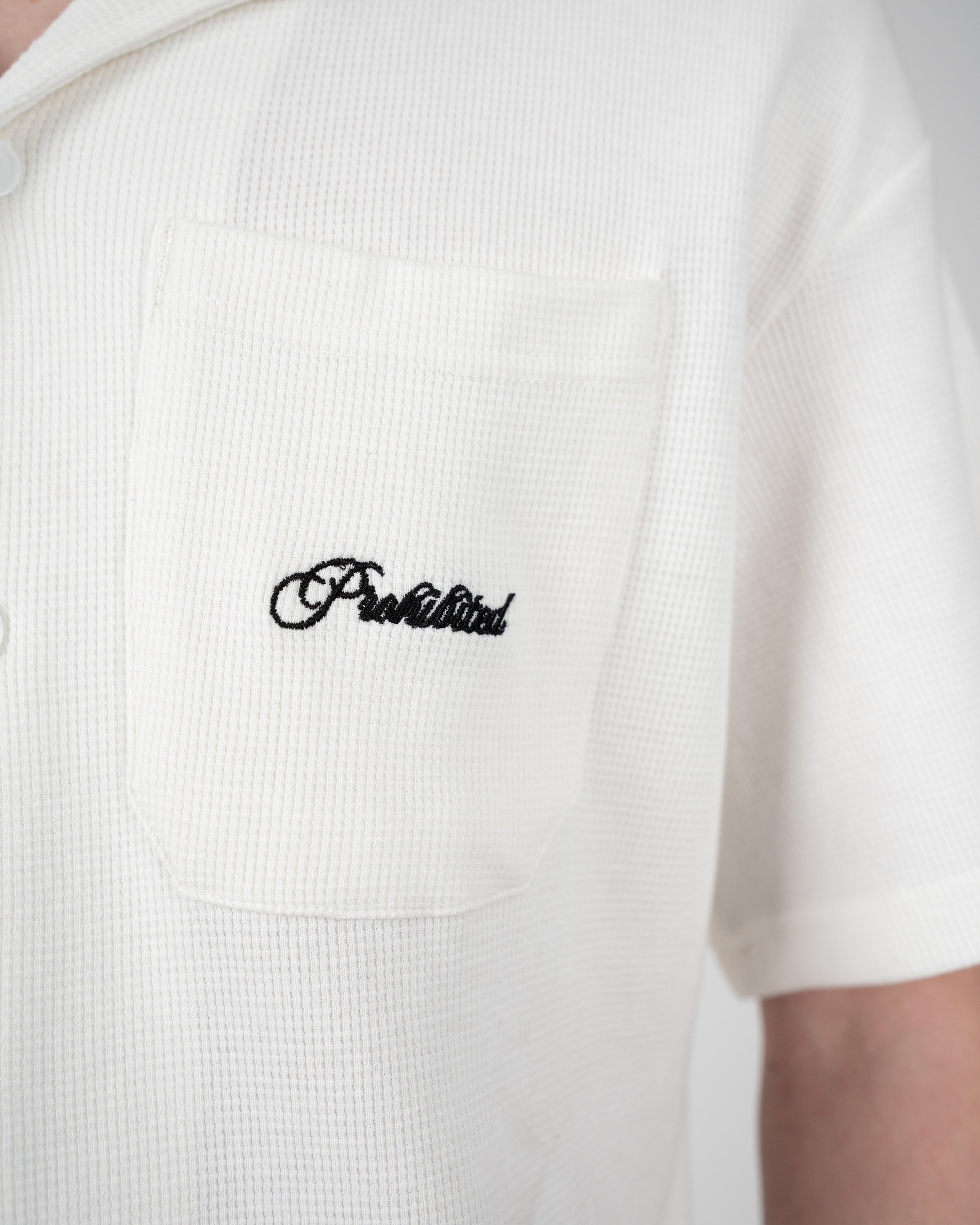 Seaside Waffle Shirt Off-White