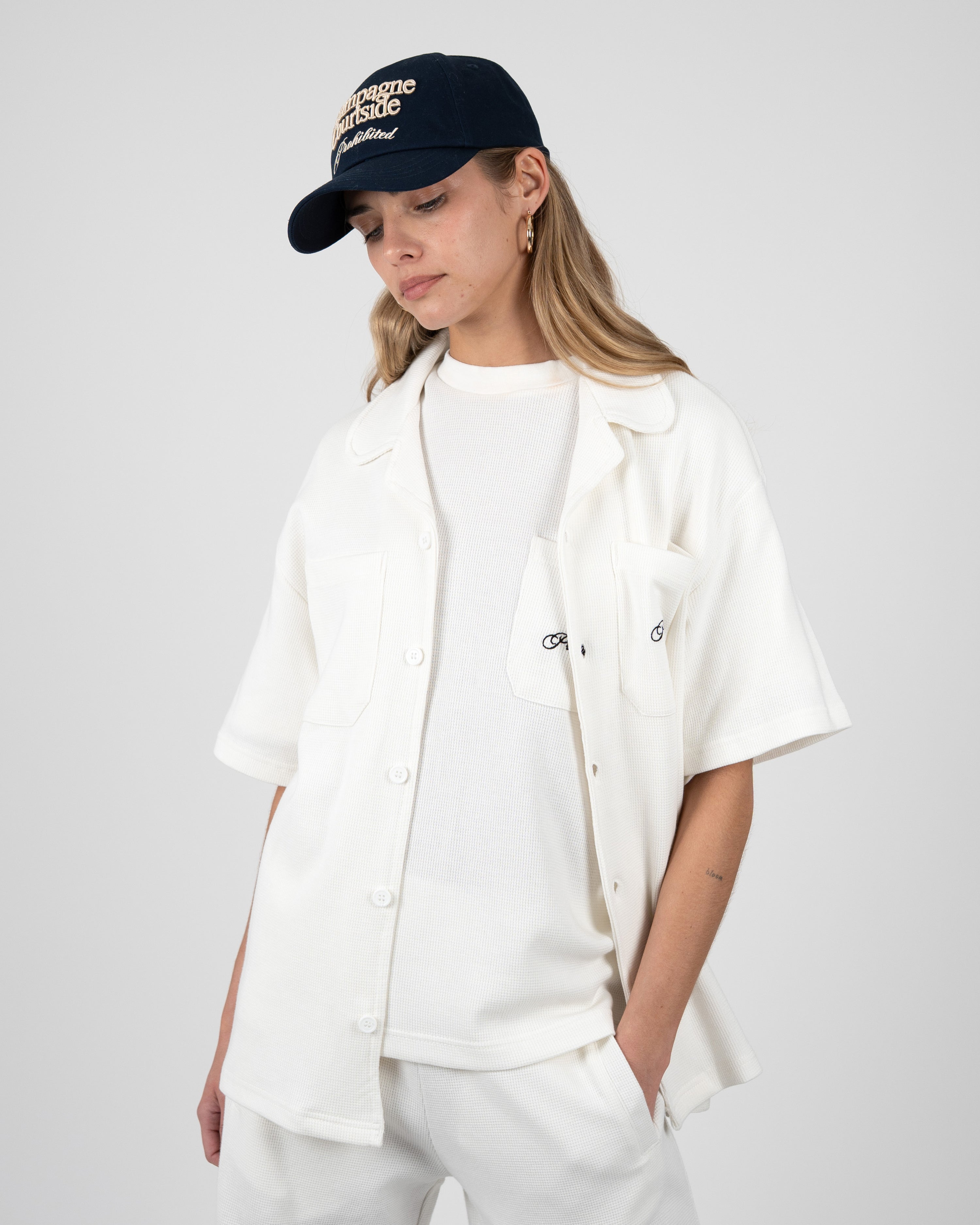 Seaside Waffle Shirt Off-White