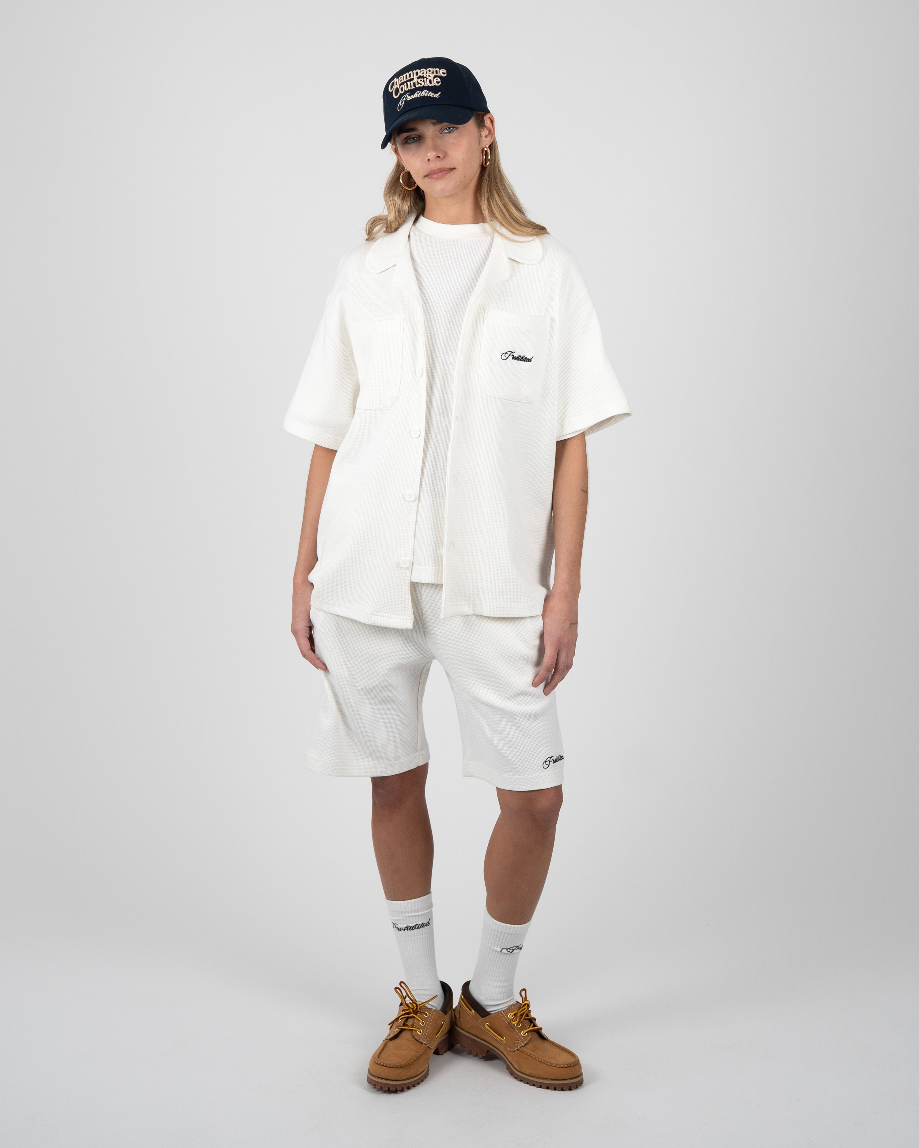 Seaside Waffle Shirt Off-White