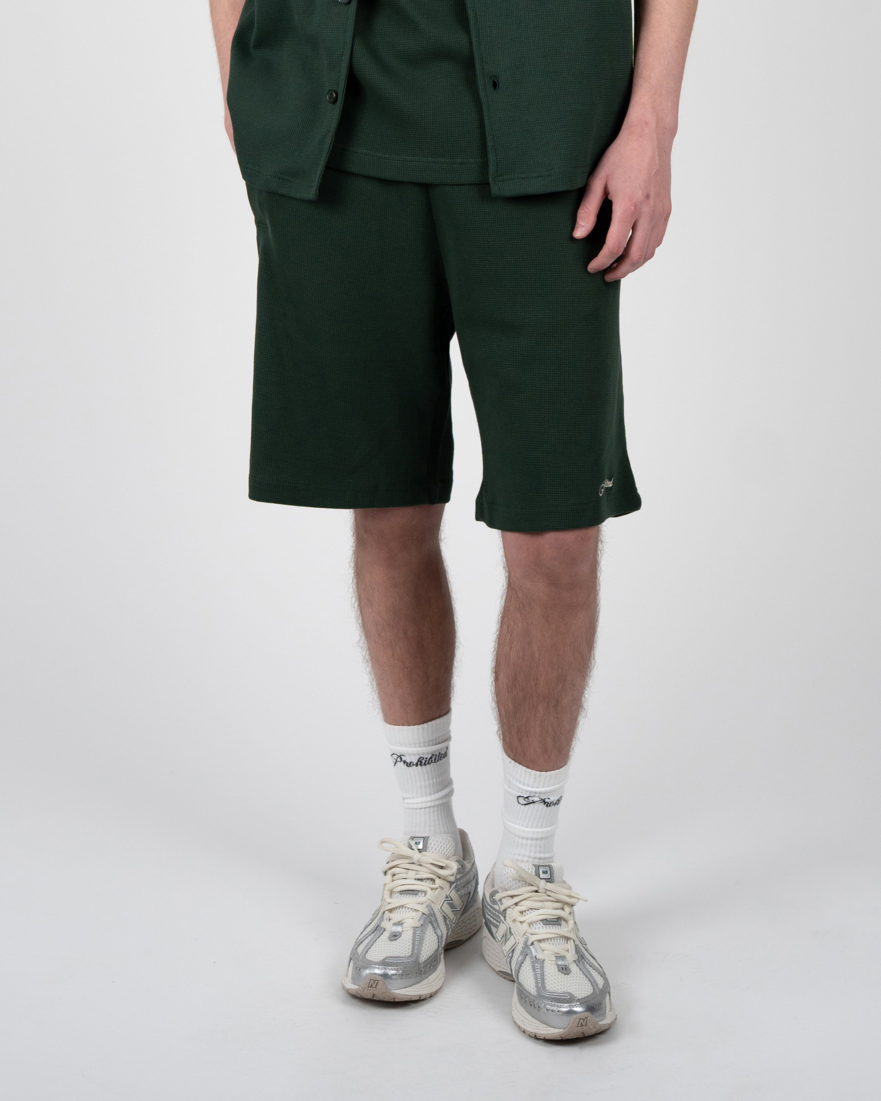 Seaside Waffle Shorts Green