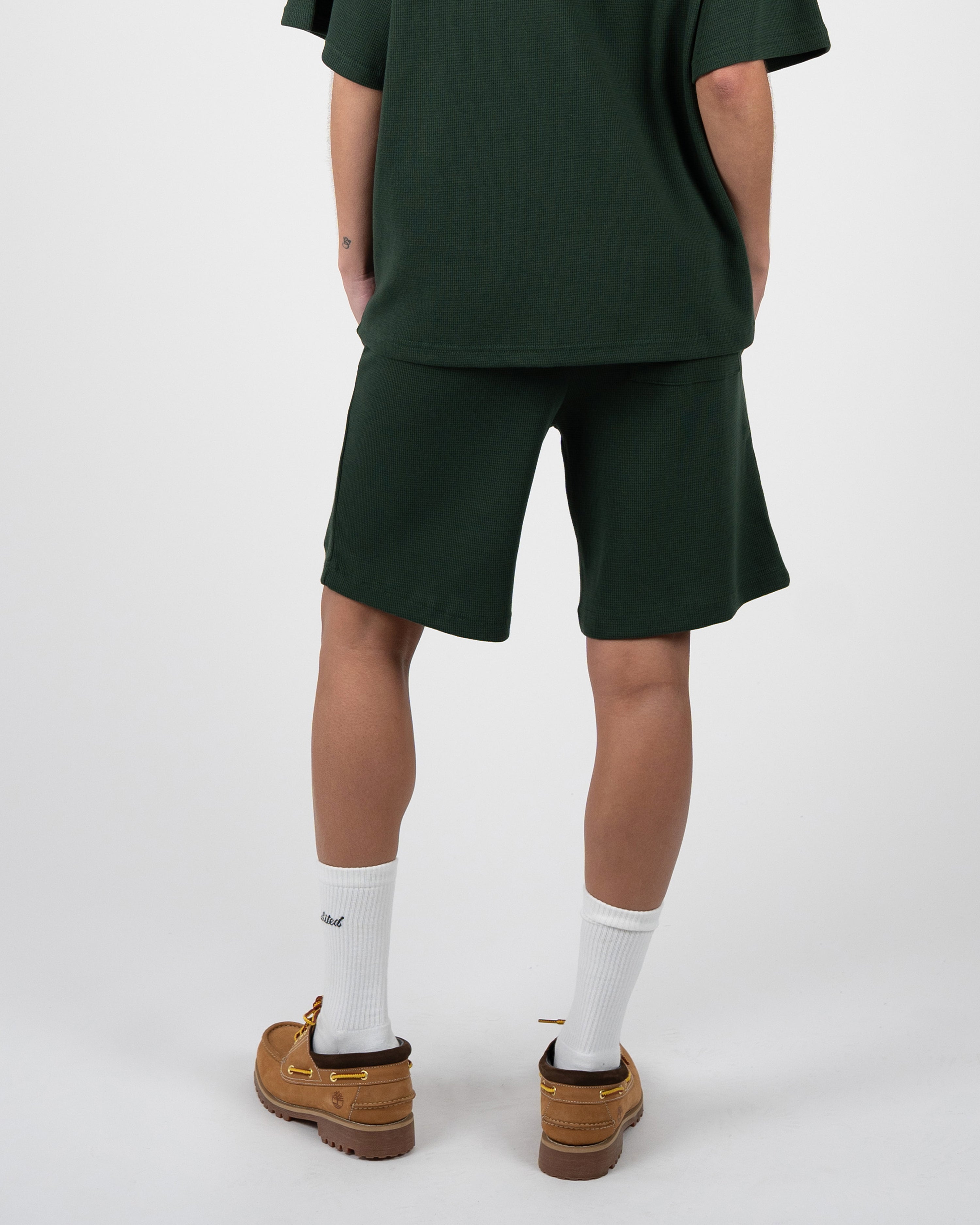 Seaside Waffle Shorts Green