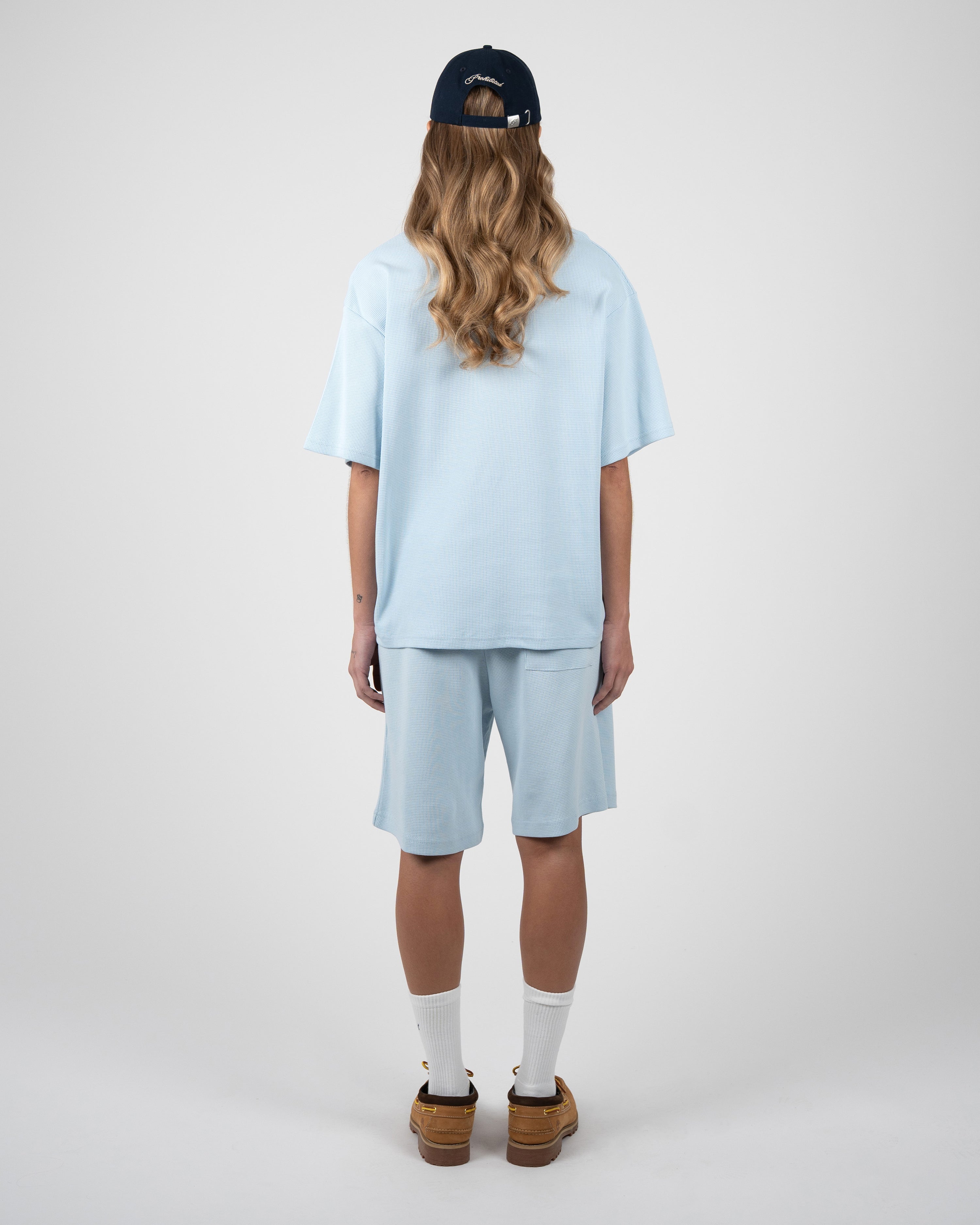 Seaside Waffle Shorts Sky Blue