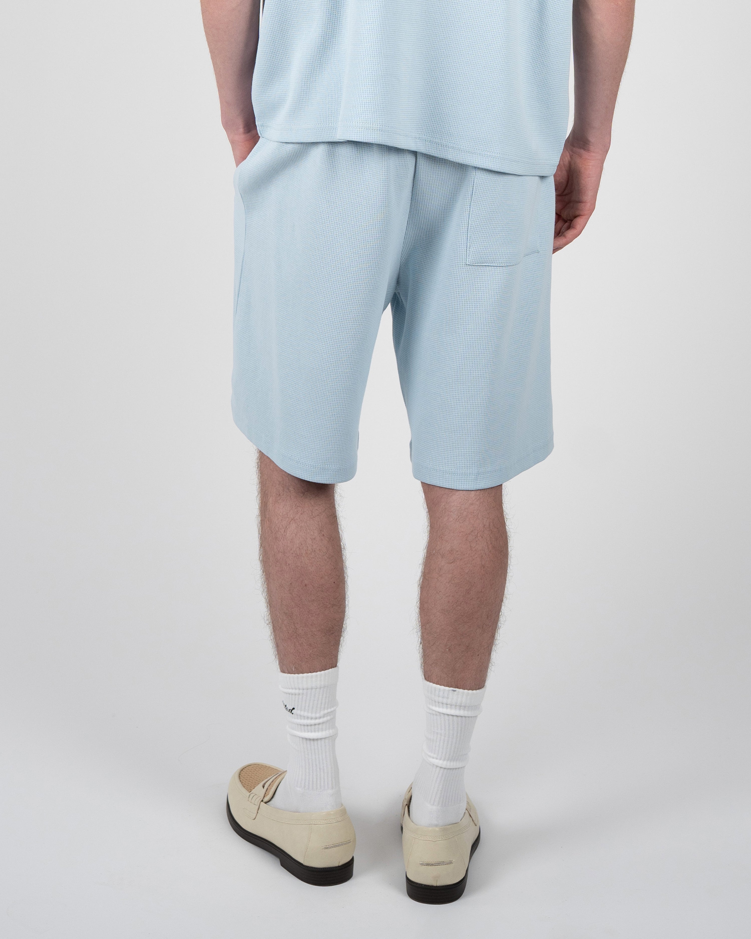 Seaside Waffle Shorts Sky Blue