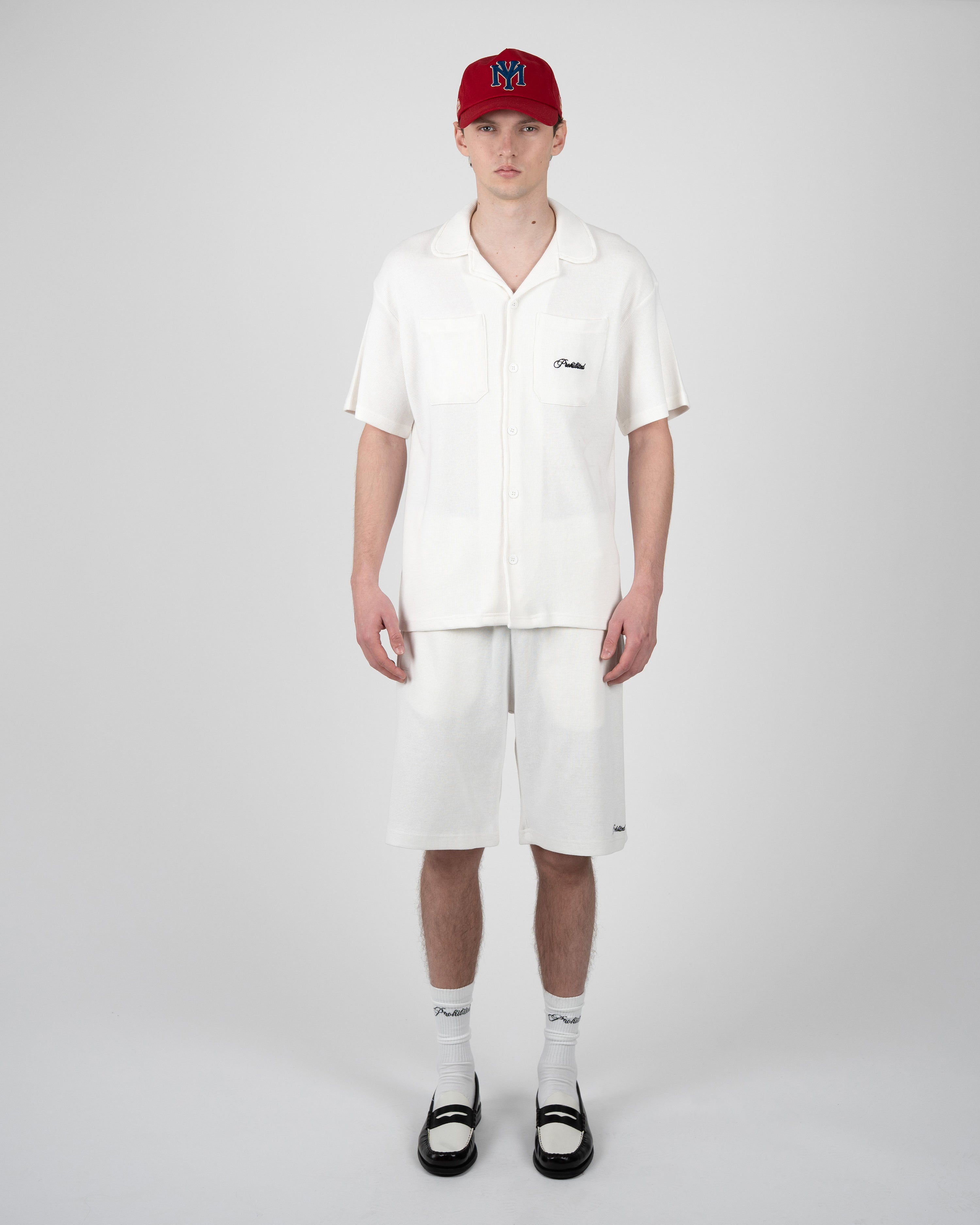 Seaside Waffle Shorts Off-White