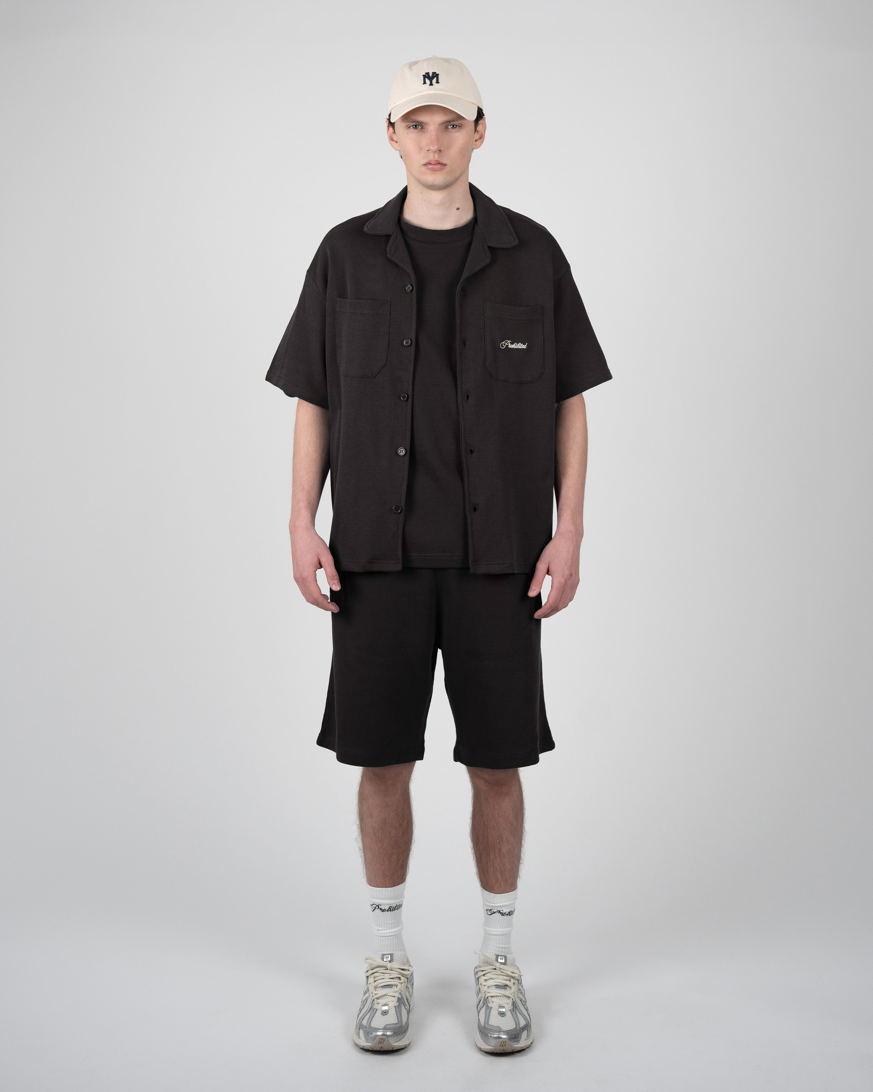Seaside Waffle Shorts Black
