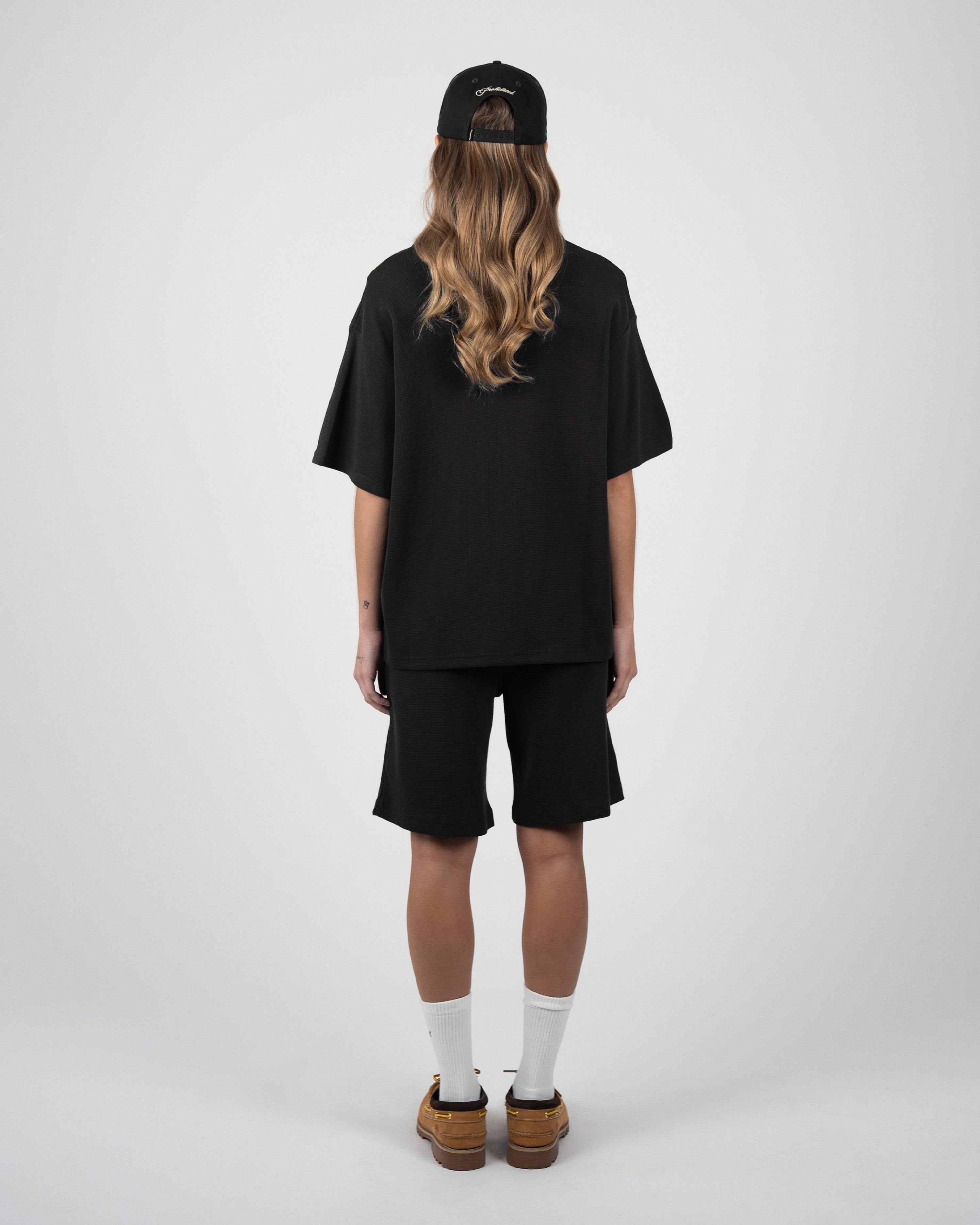 Seaside Waffle Shorts Black
