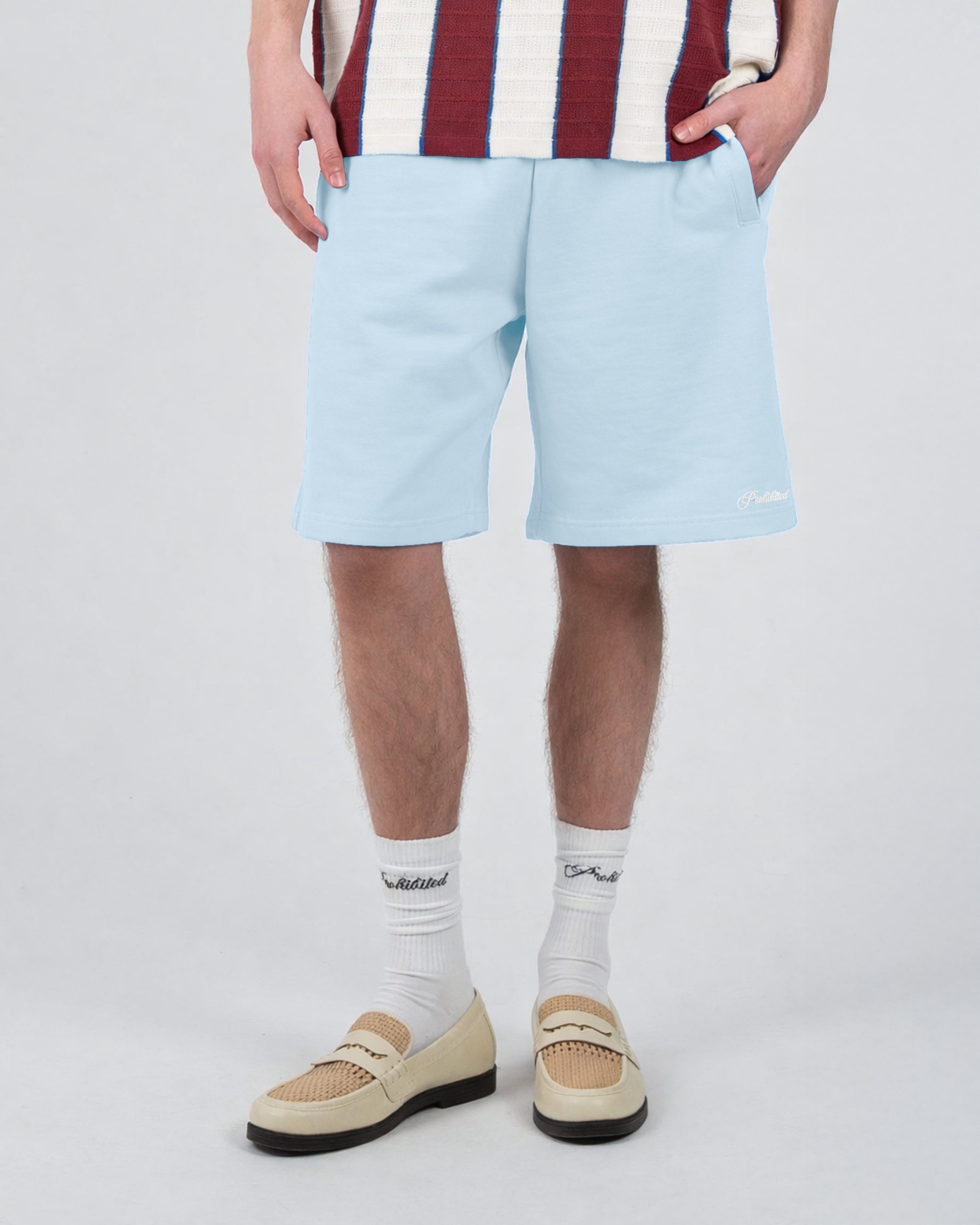 Lazy Riviera Shorts Sky Blue