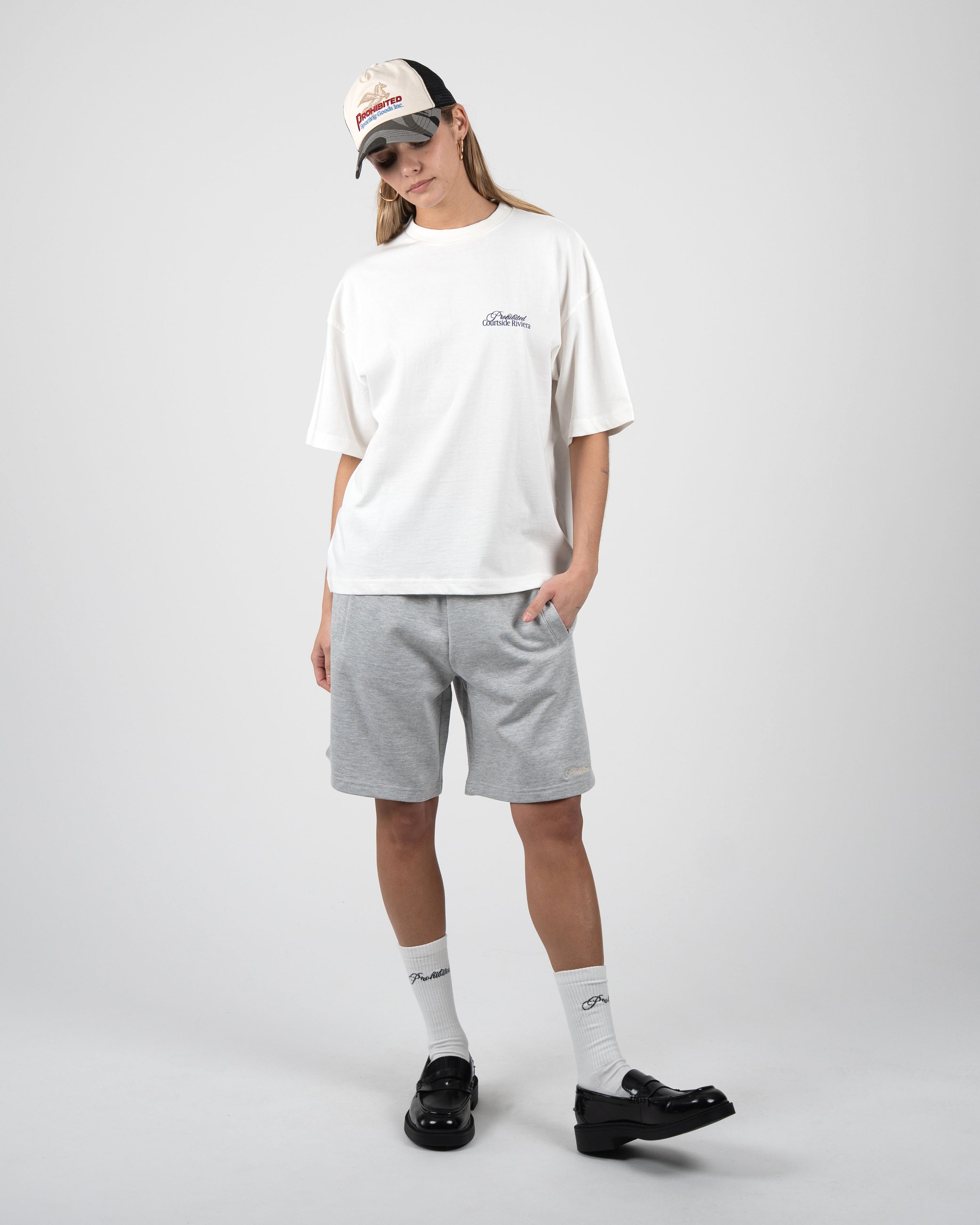 Lazy Riviera Shorts Grey Melange