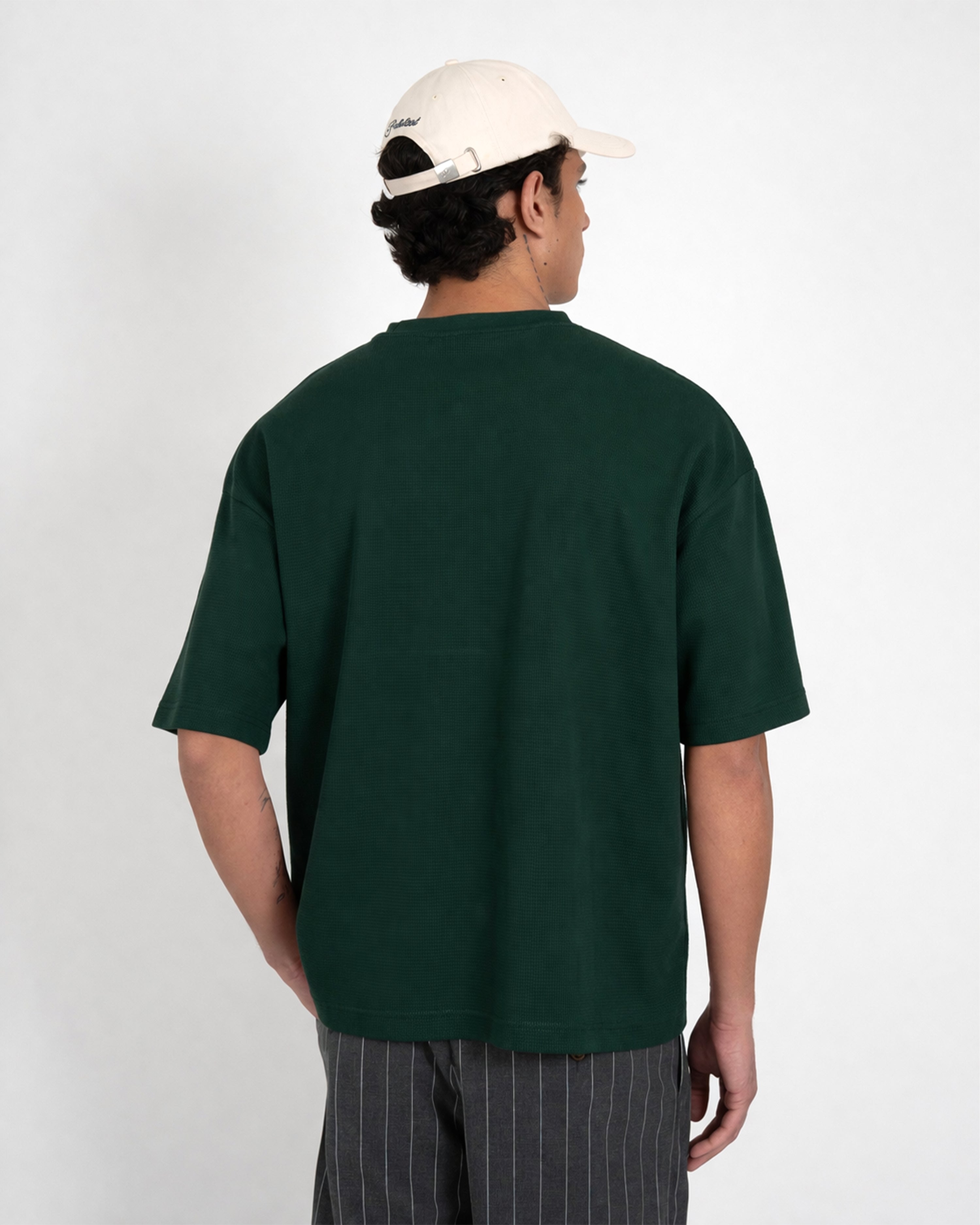 Seaside Waffle Tee Green