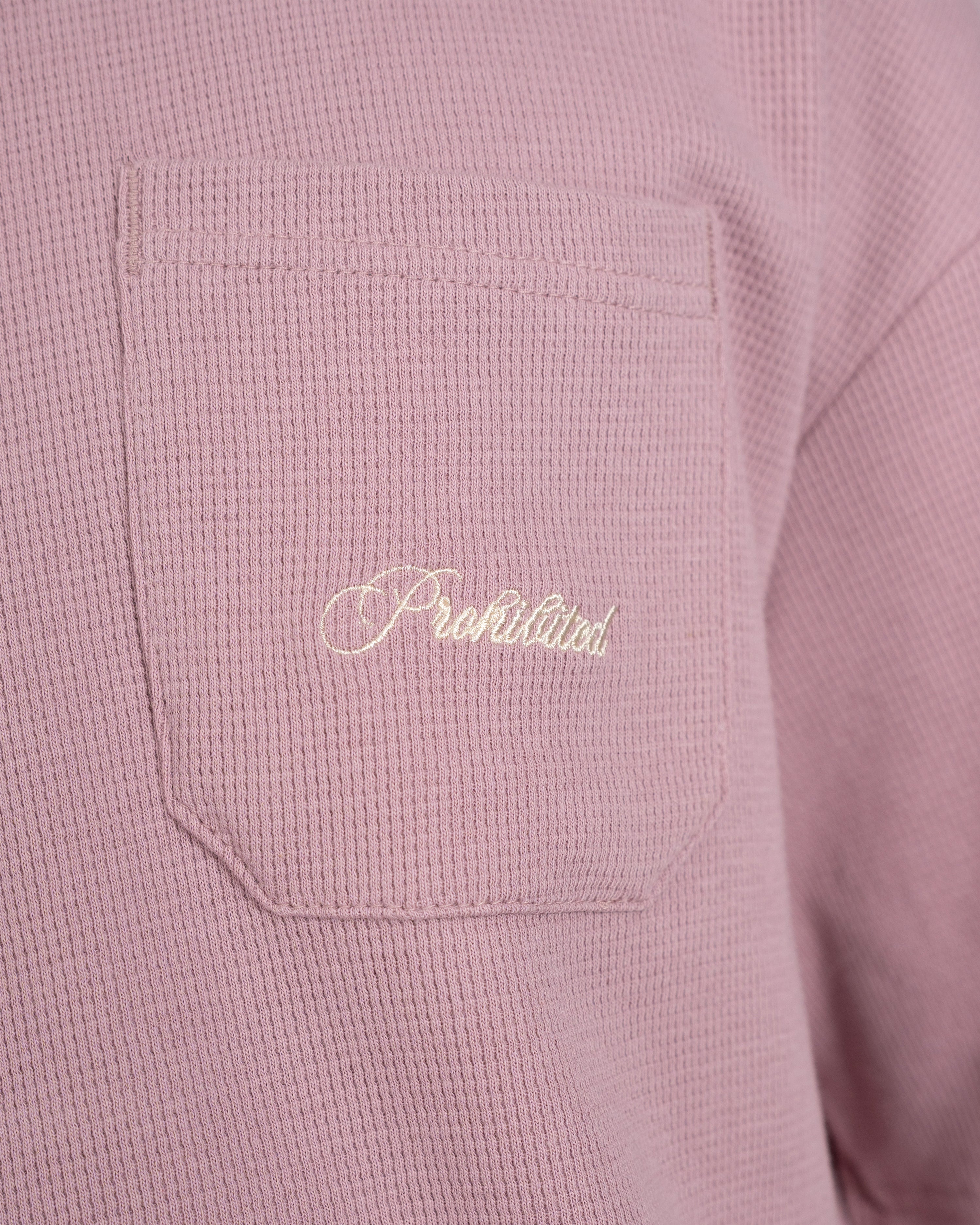Seaside Waffle Tee Mauve
