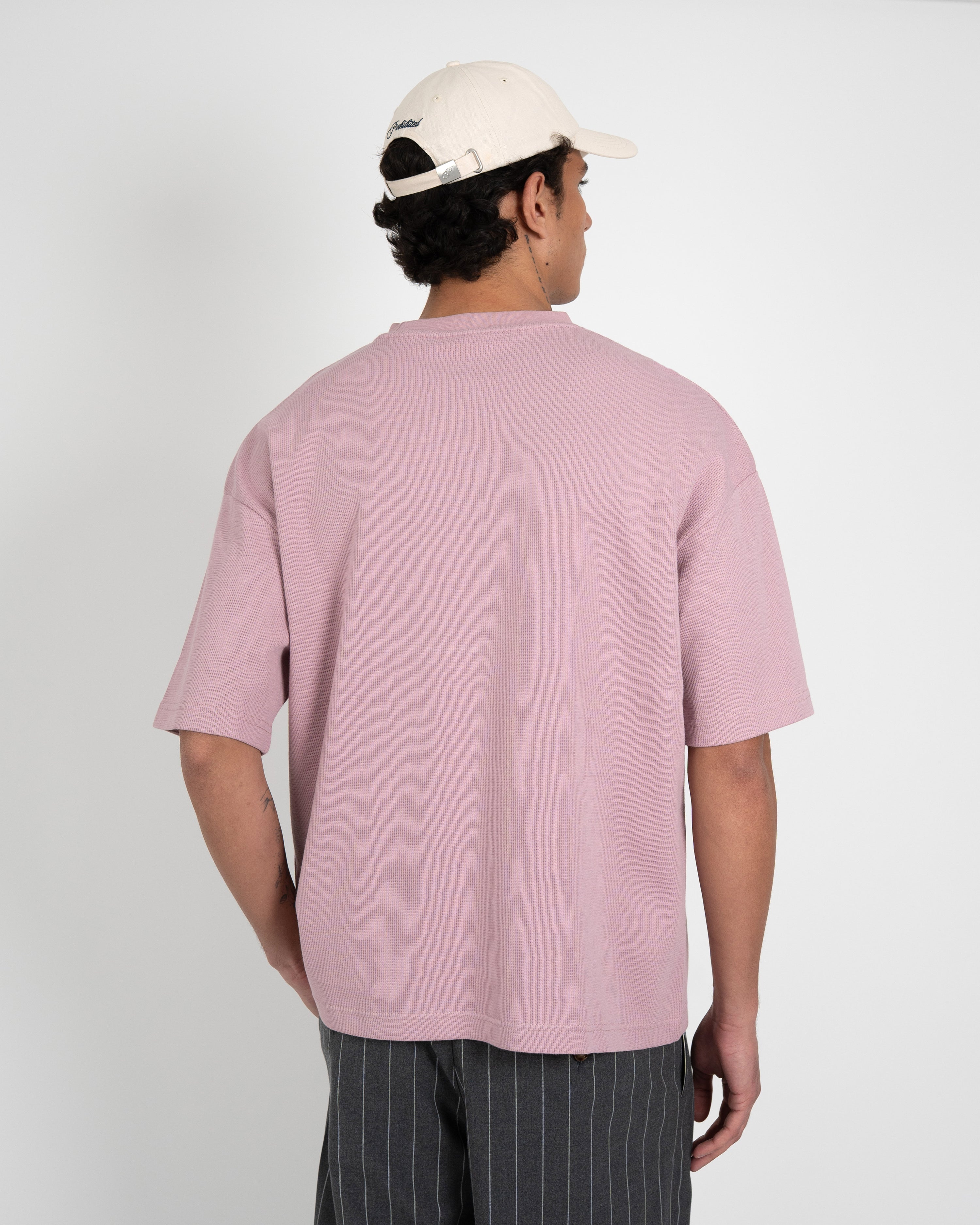 Seaside Waffle Tee Mauve