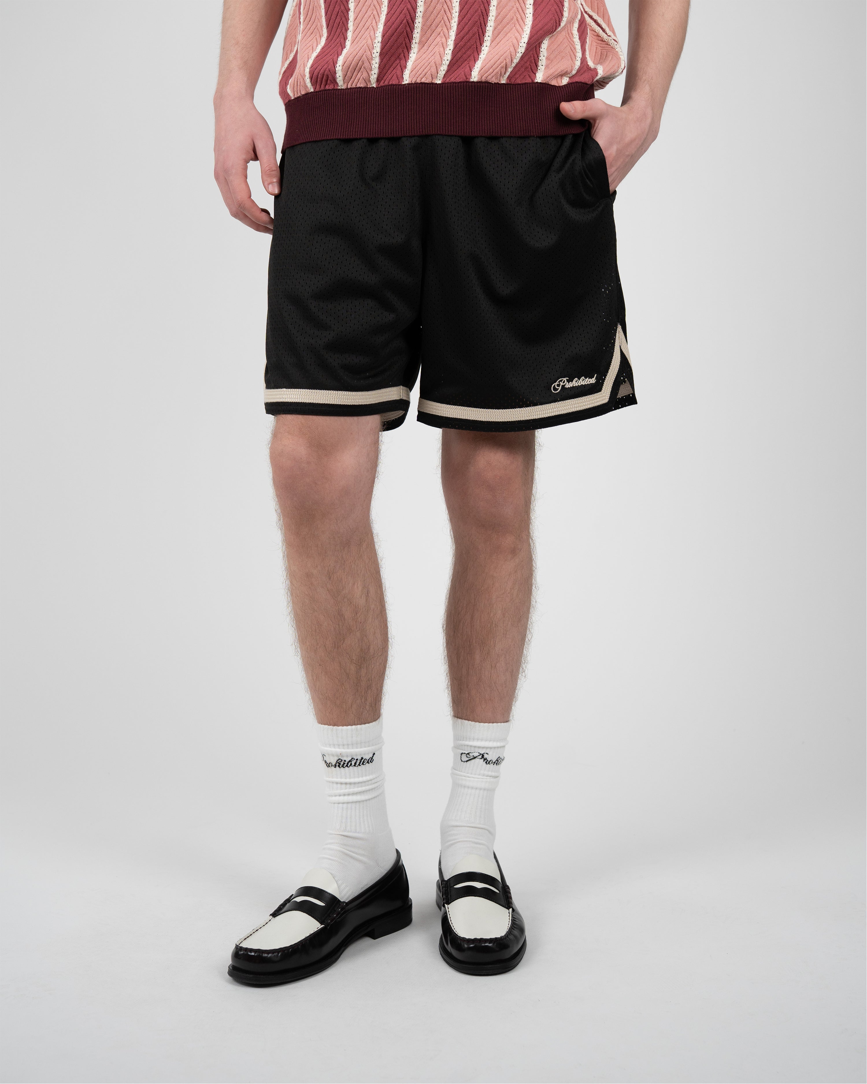Mesh Basketball Shorts Black