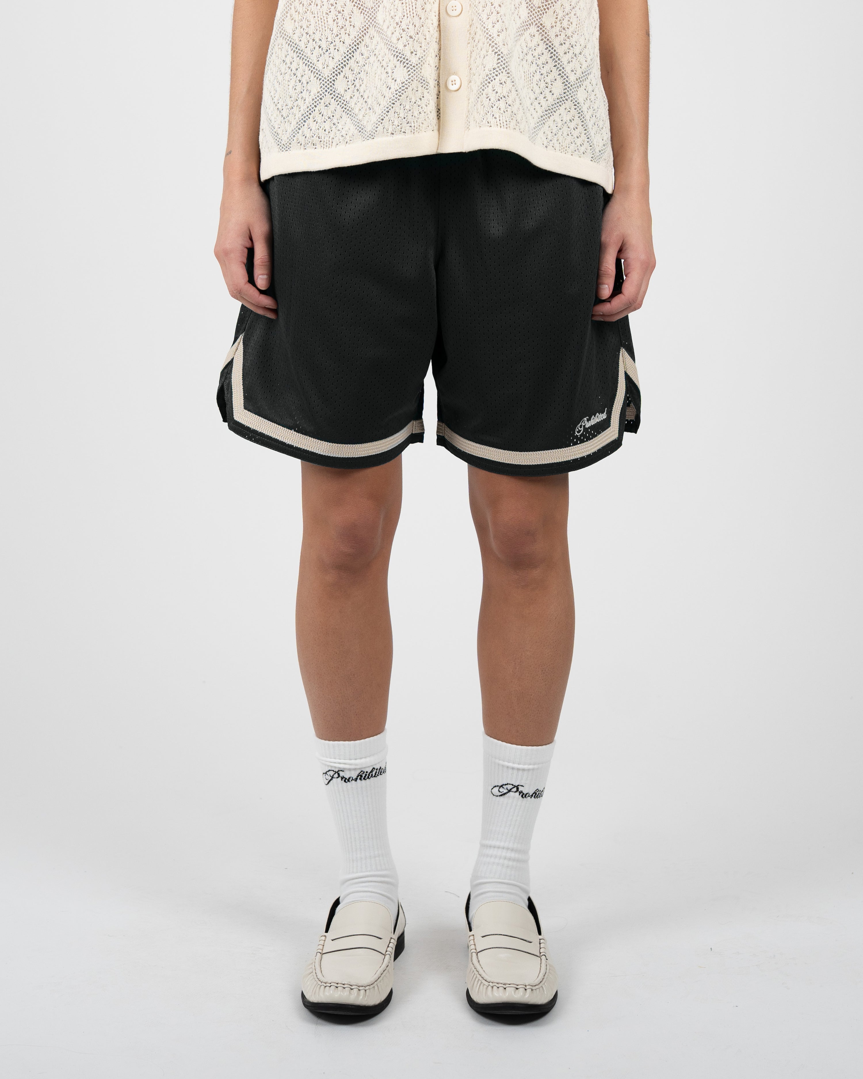Mesh Basketball Shorts Black