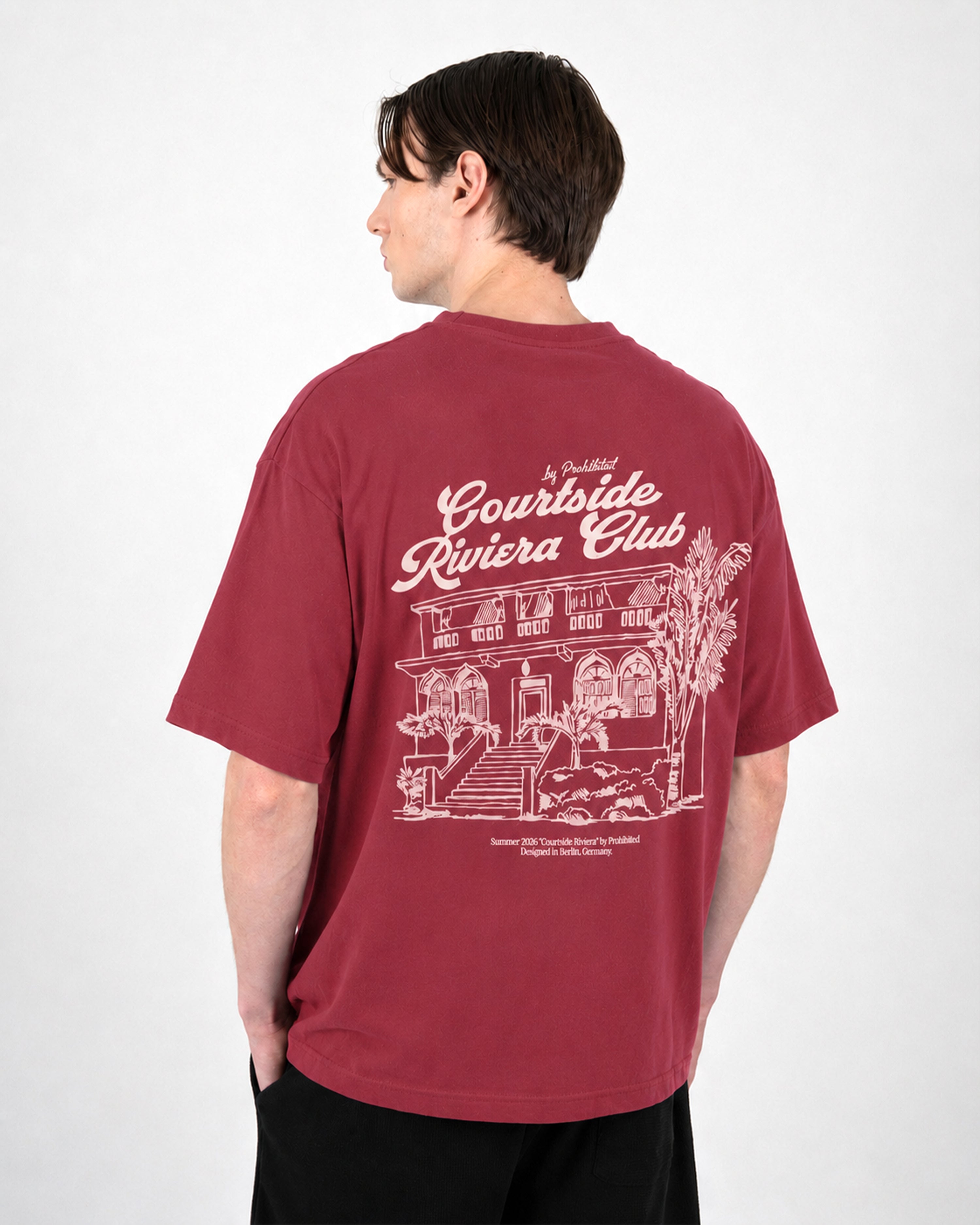 Riviera Club Tee Red