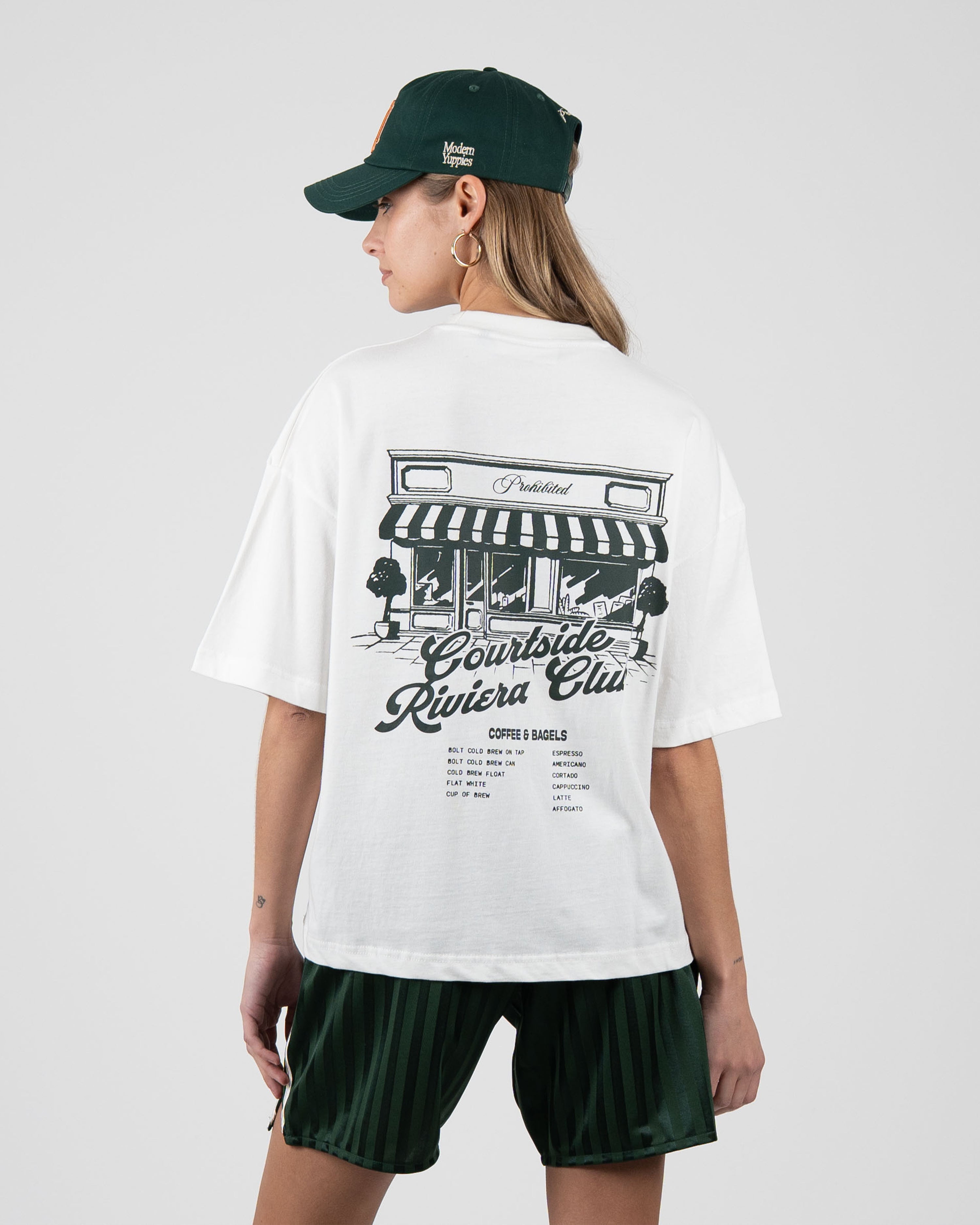 Coffee and Bagels Tee Off White