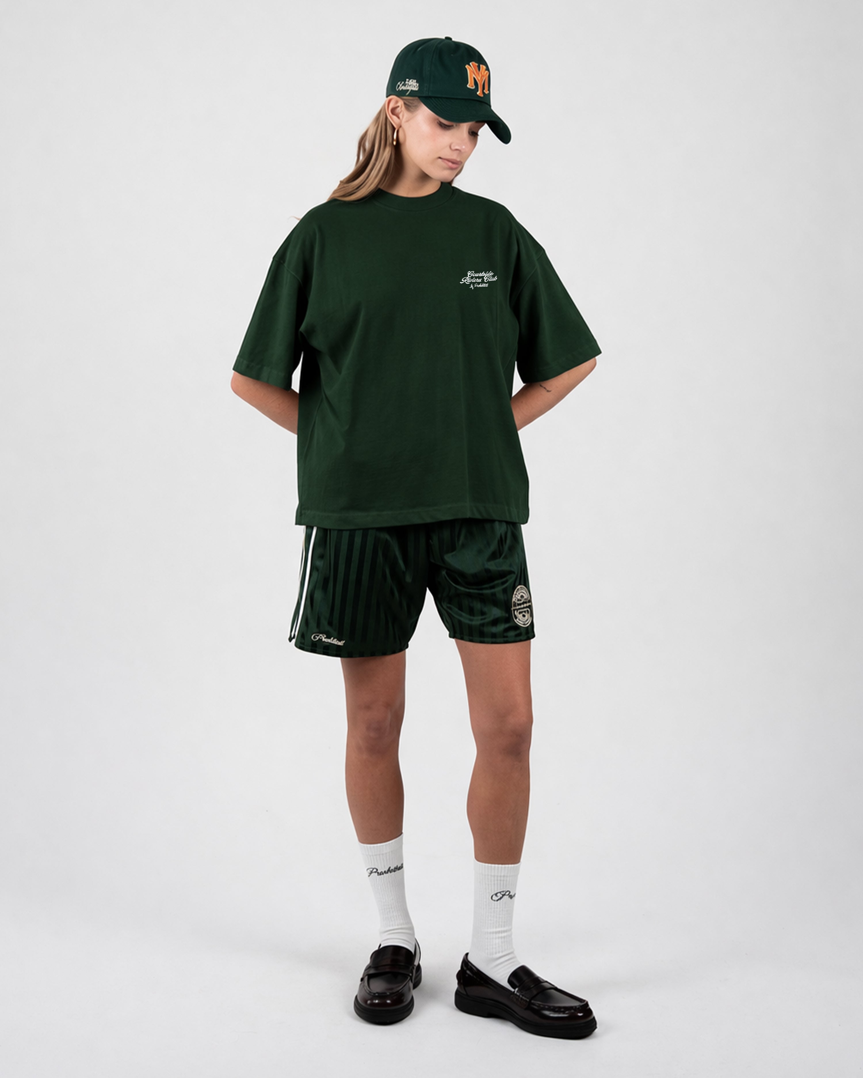 Coffee and Bagels Tee Green