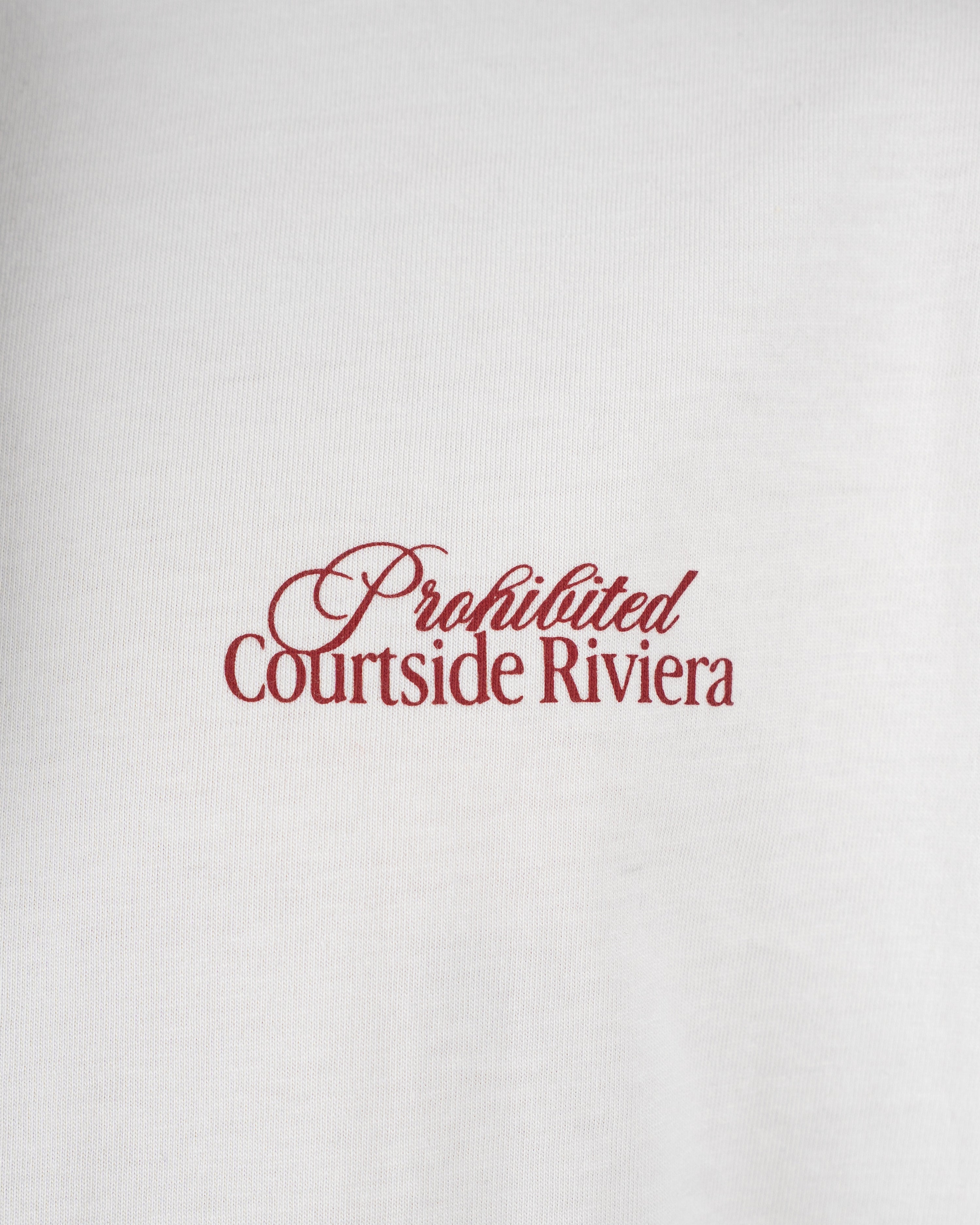 Courtside Riviera Tee Off White