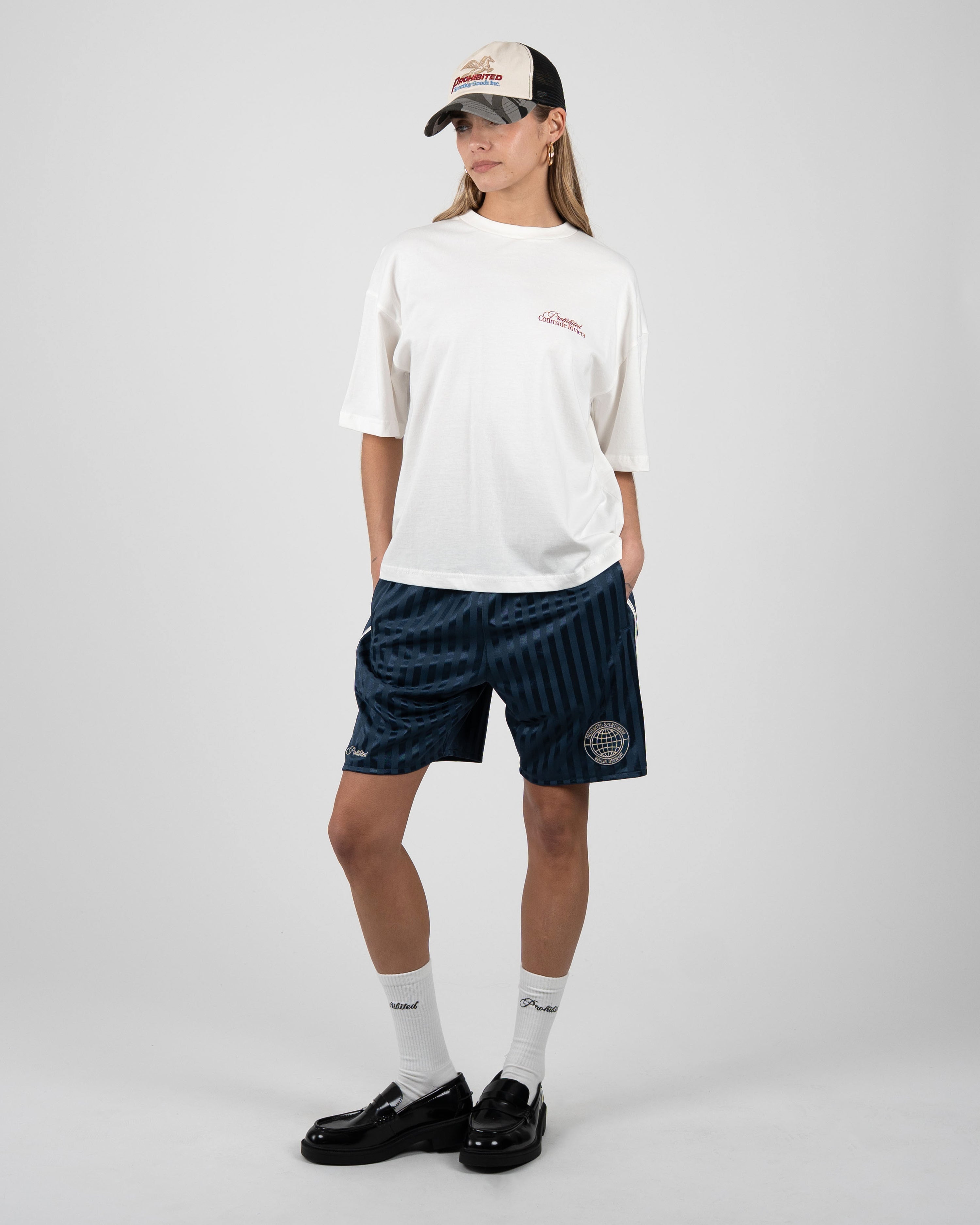 Courtside Riviera Tee Off White