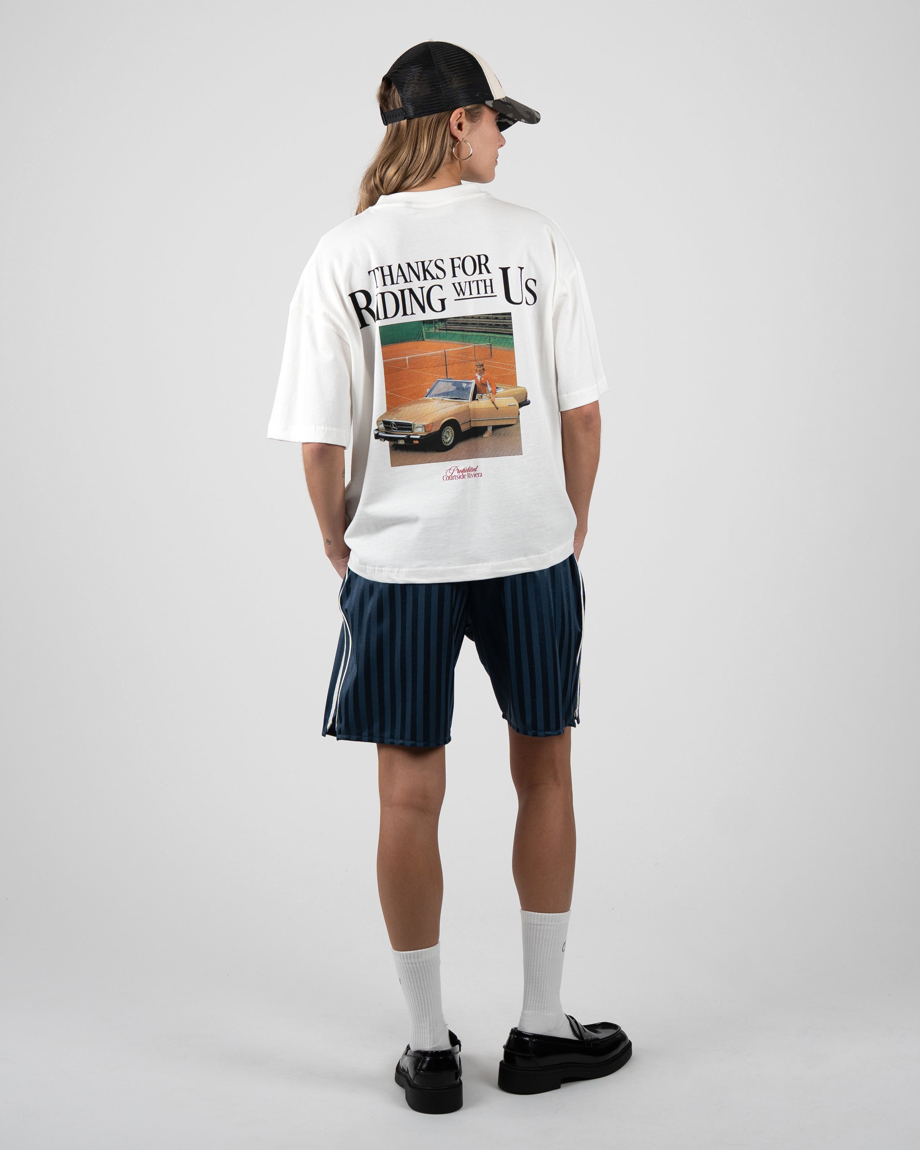 Courtside Riviera Tee Off White
