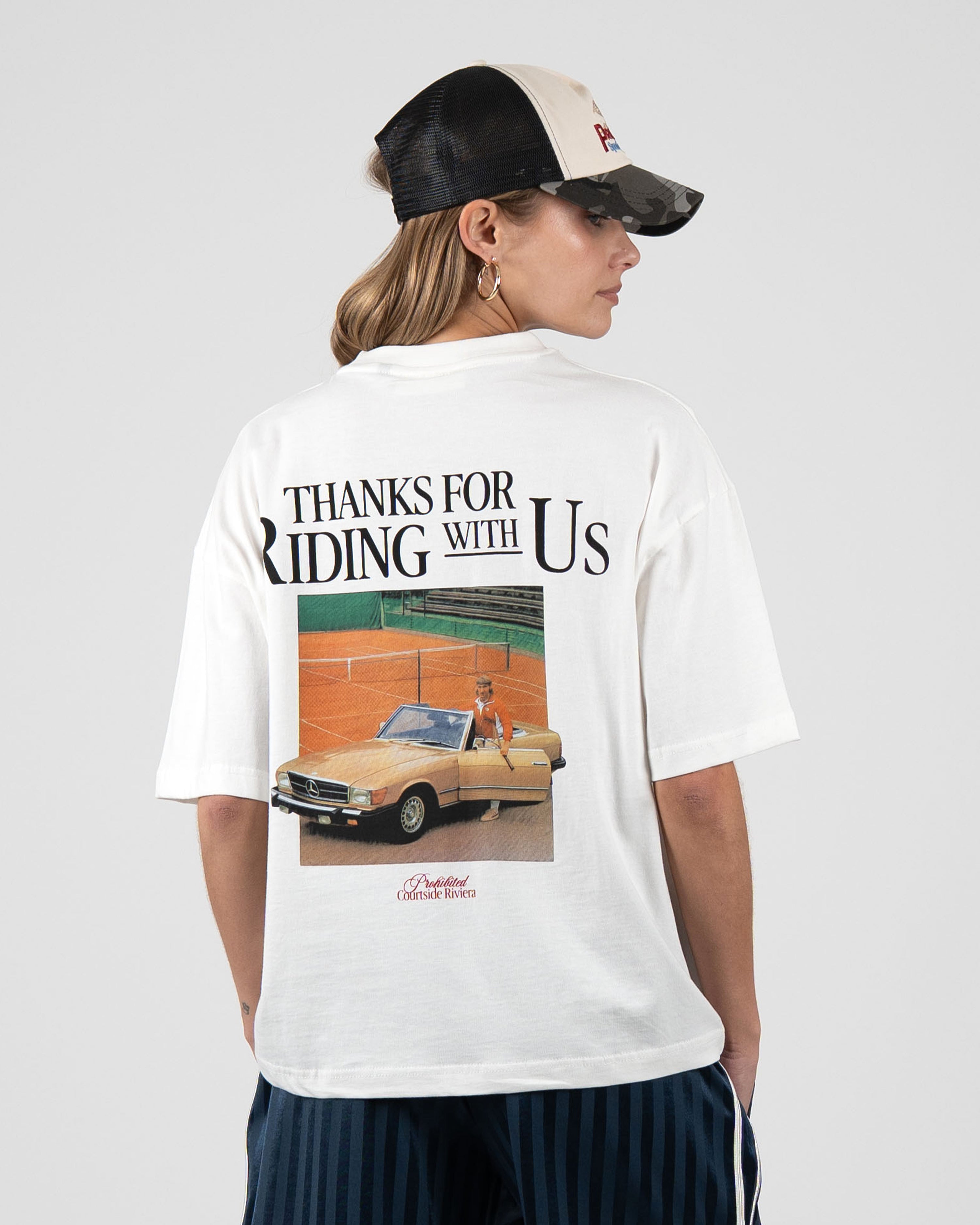Courtside Riviera Tee Off White