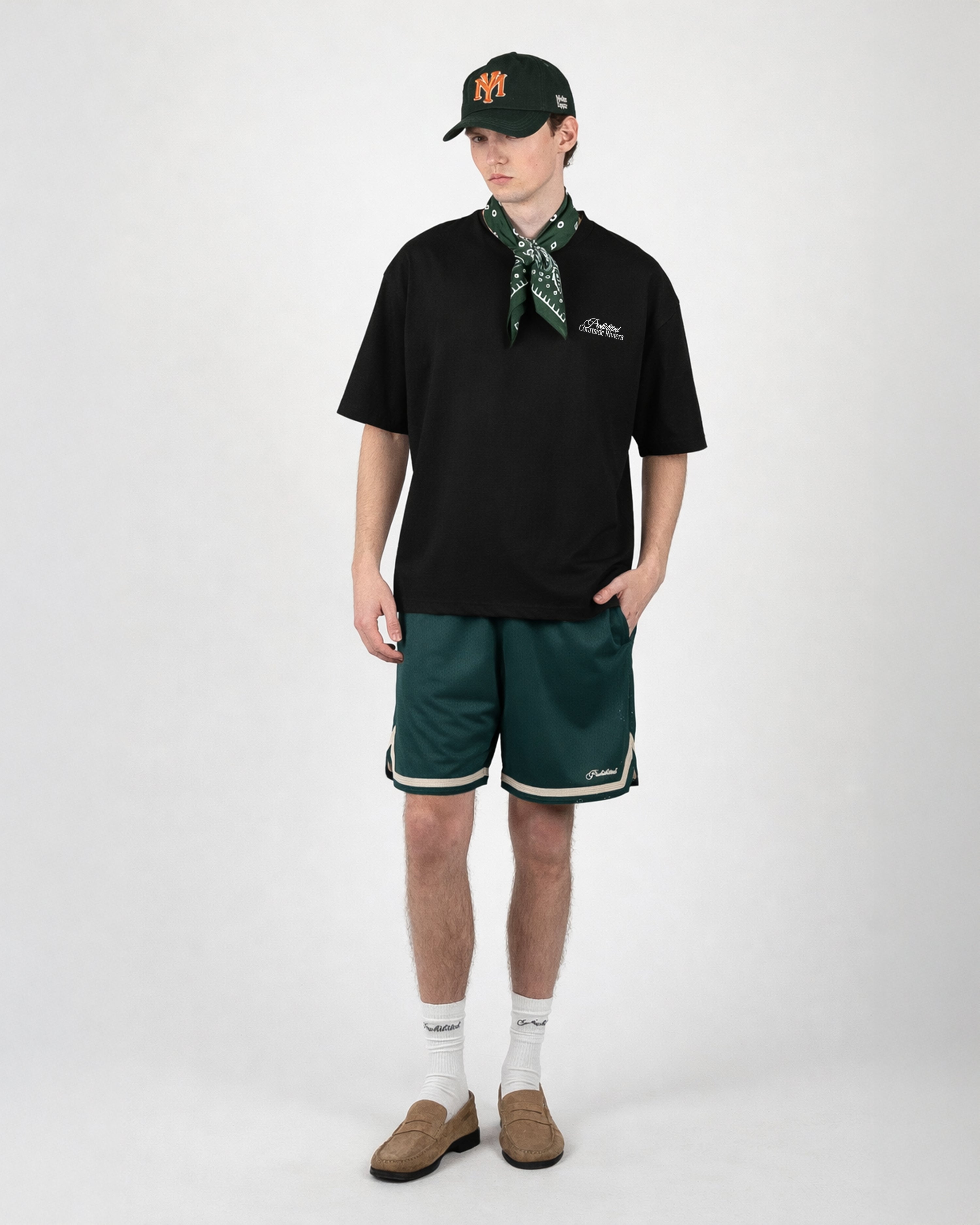 Courtside Riviera Tee Black