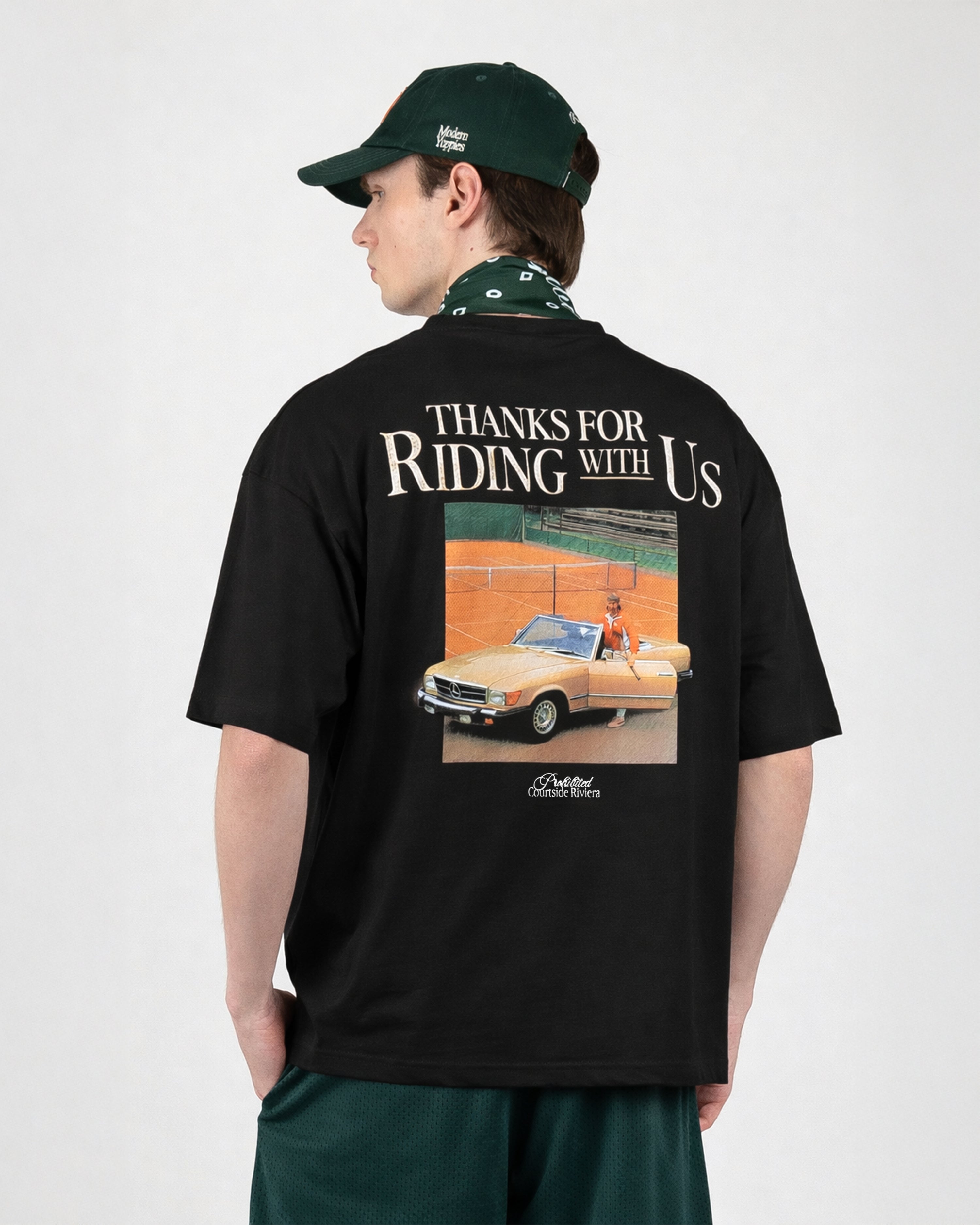 Courtside Riviera Tee Black