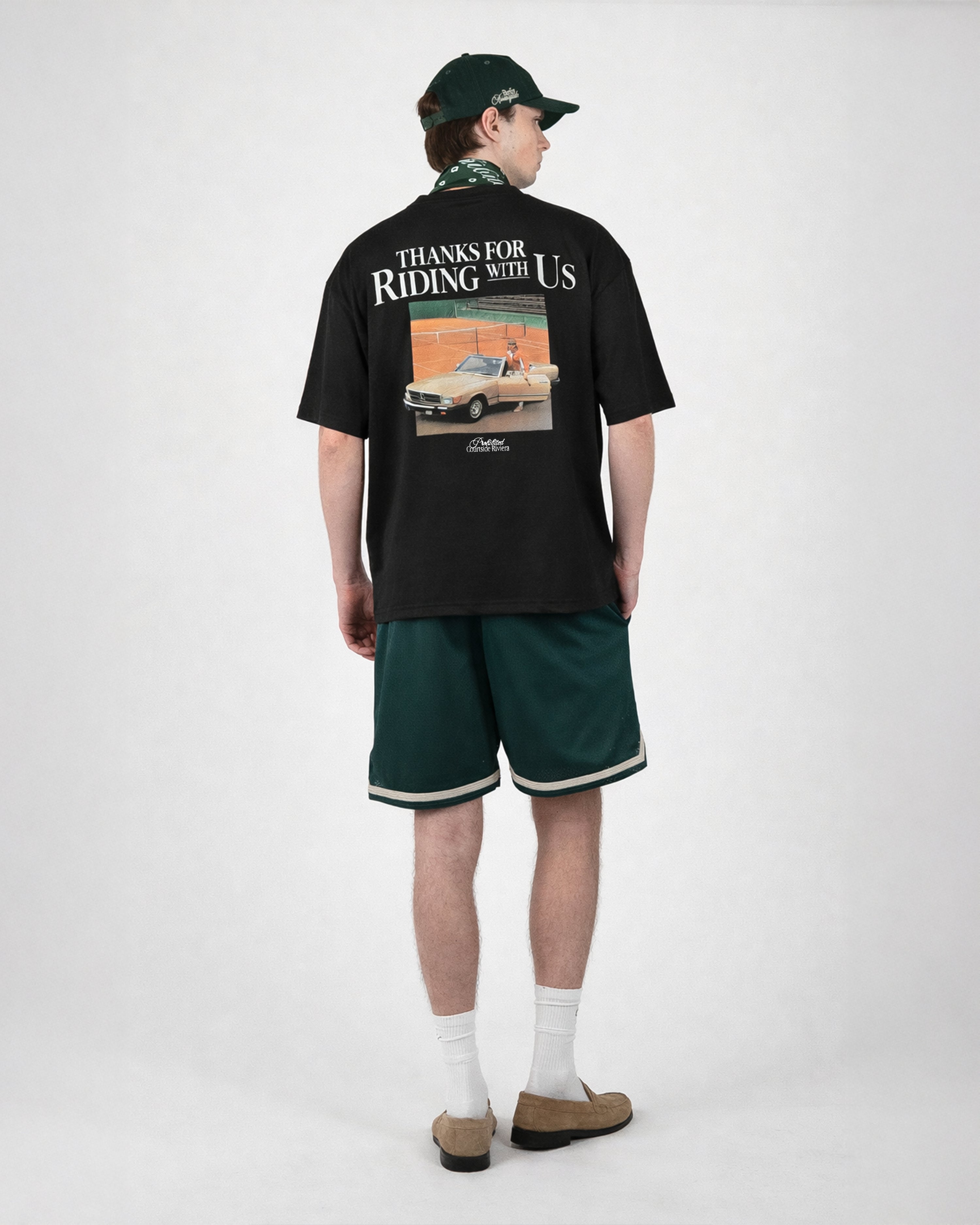 Courtside Riviera Tee Black