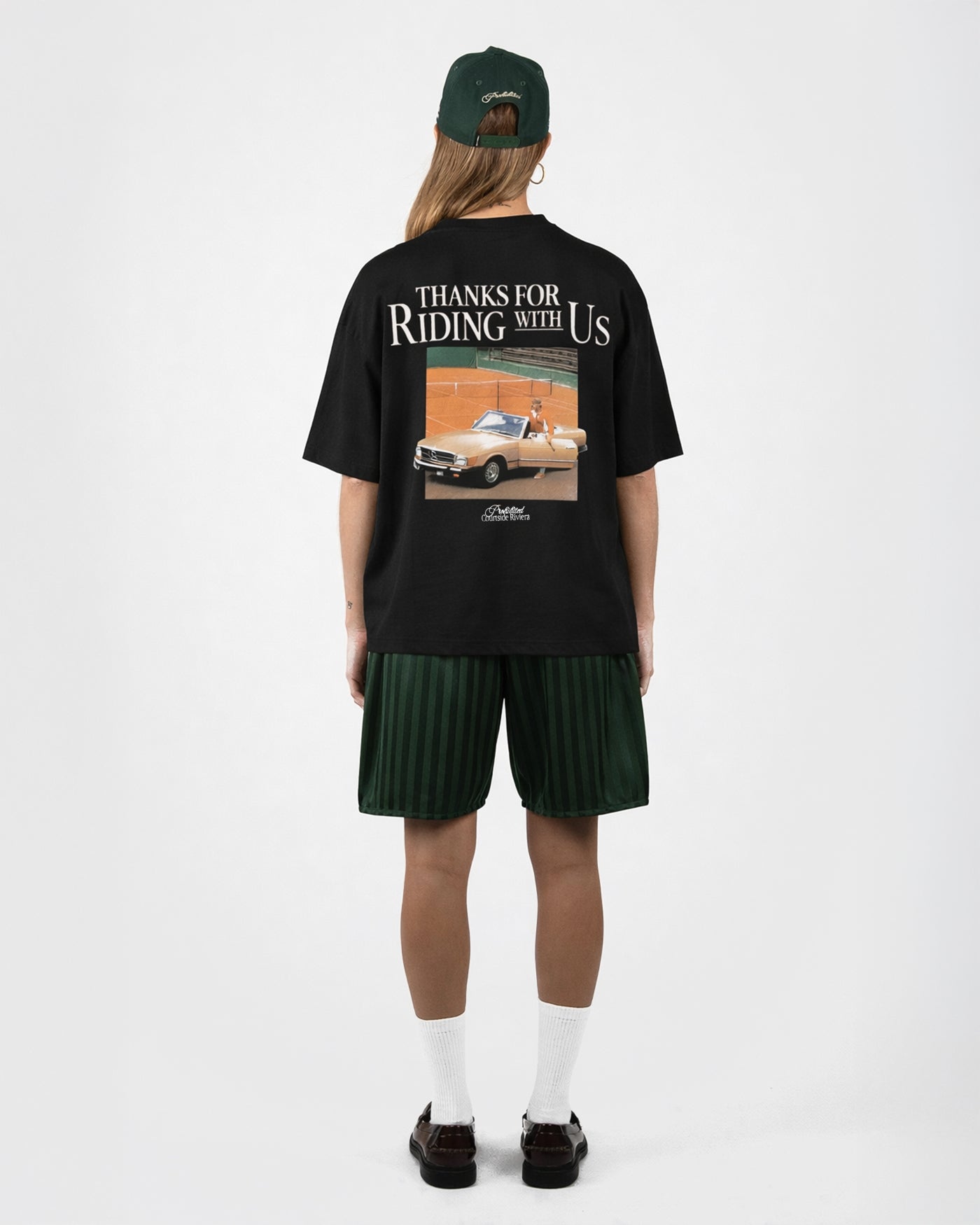 Courtside Riviera Tee | Black