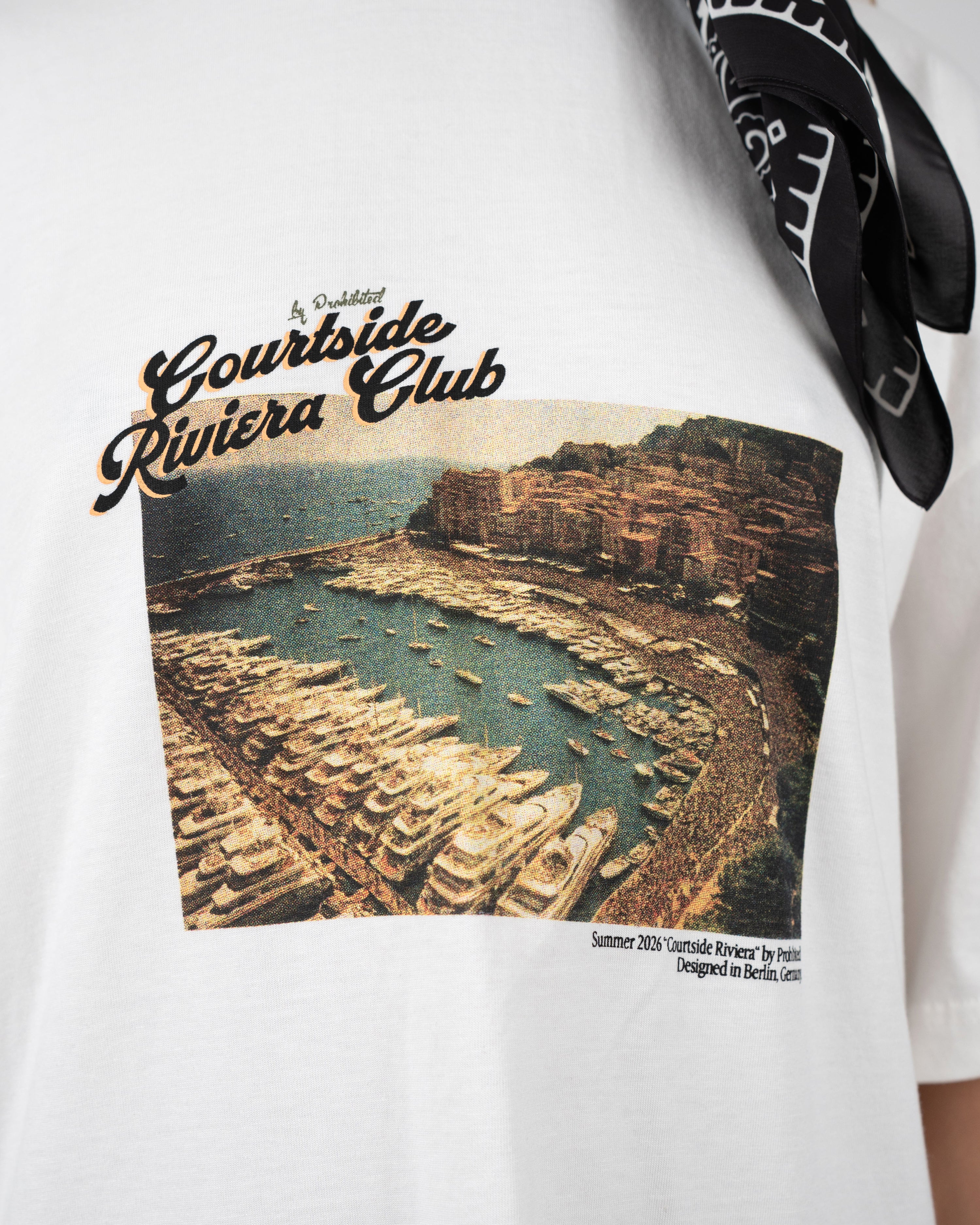 Champagne Courtside Tee Off White