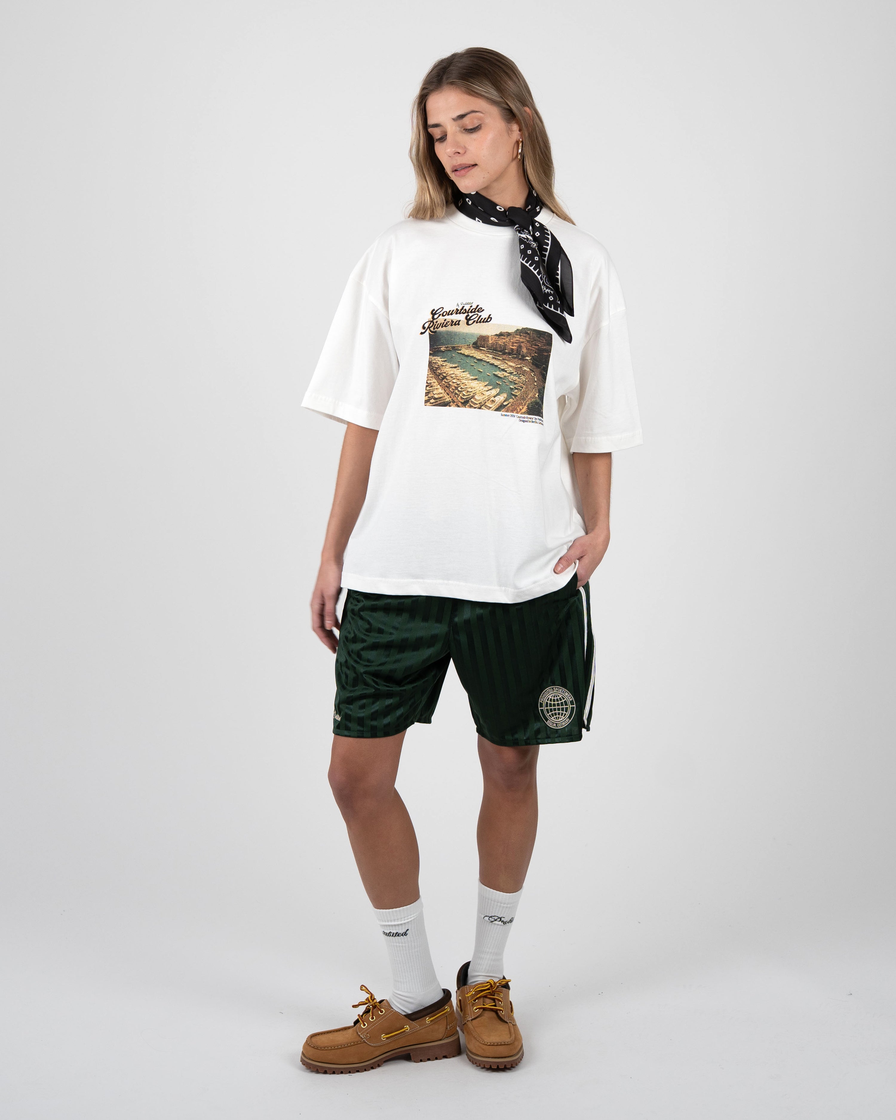 Champagne Courtside Tee Off White