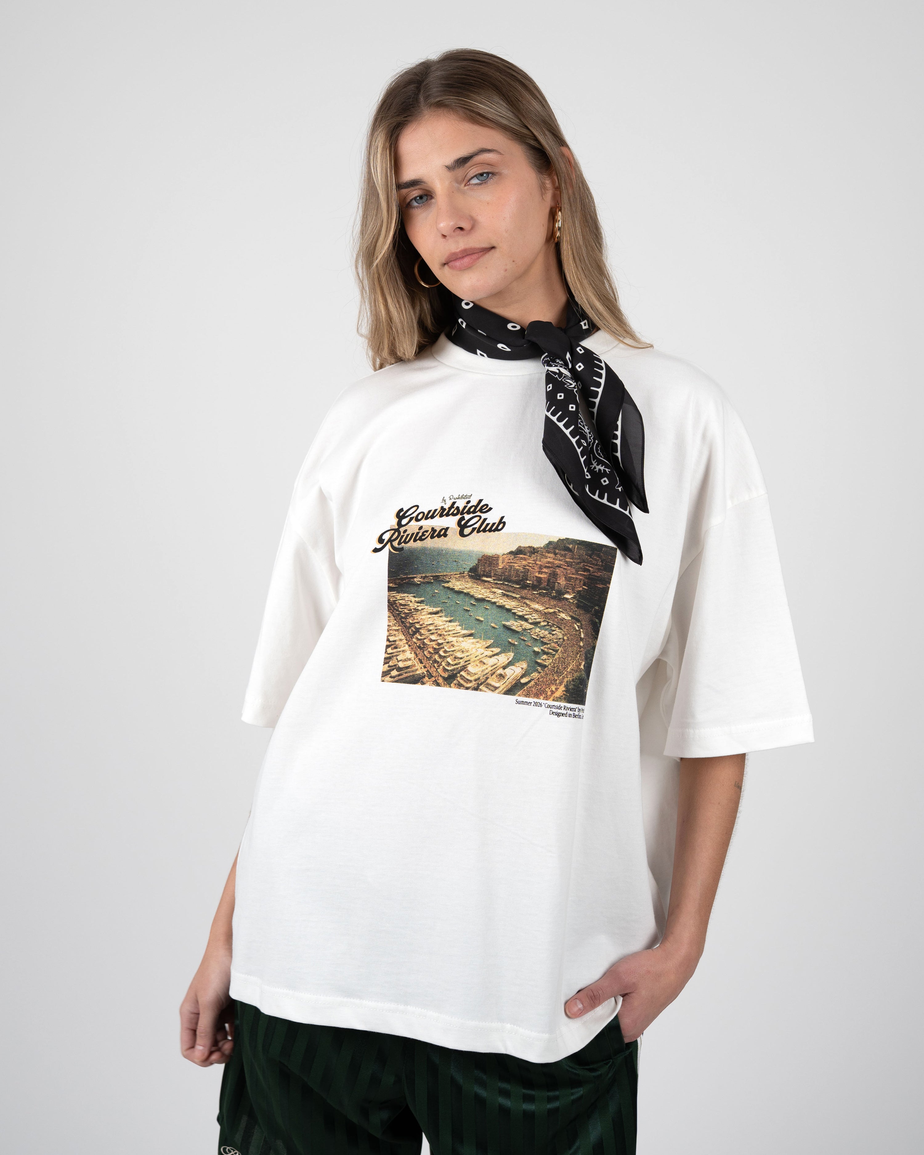 Champagne Courtside Tee Off White