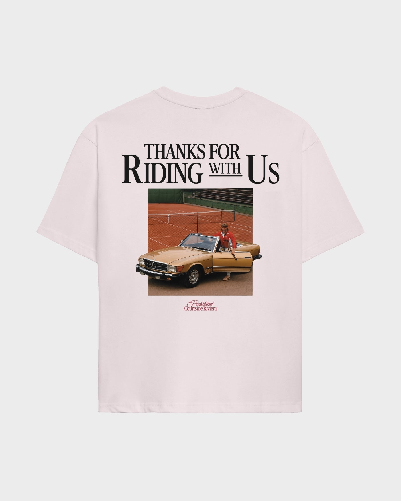 Courtside Riviera Tee | Pink