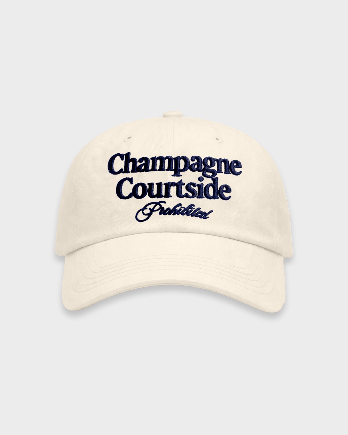Champagne Courtside Cap | Cream