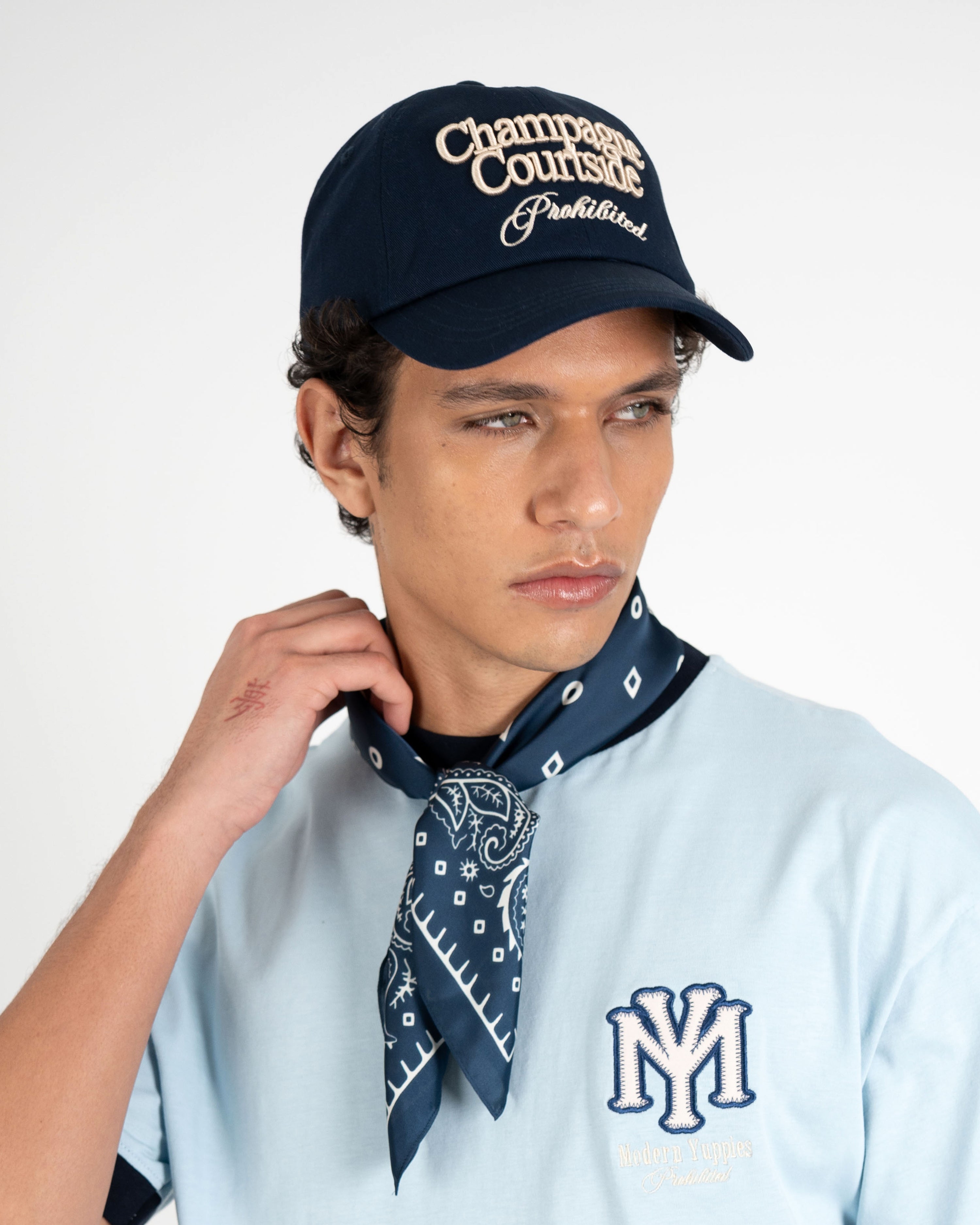 Champagne Courtside Cap Navy