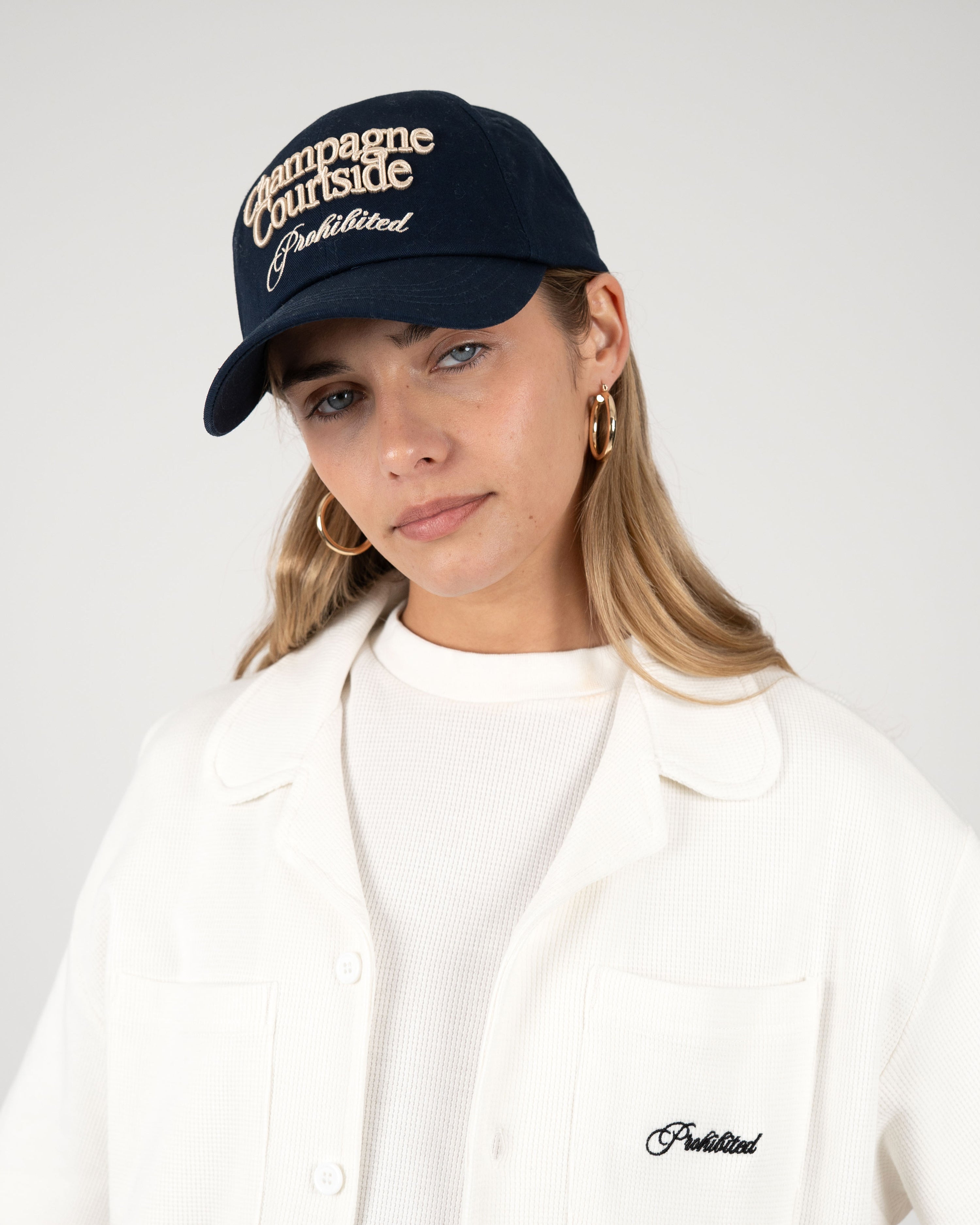 Champagne Courtside Cap Navy