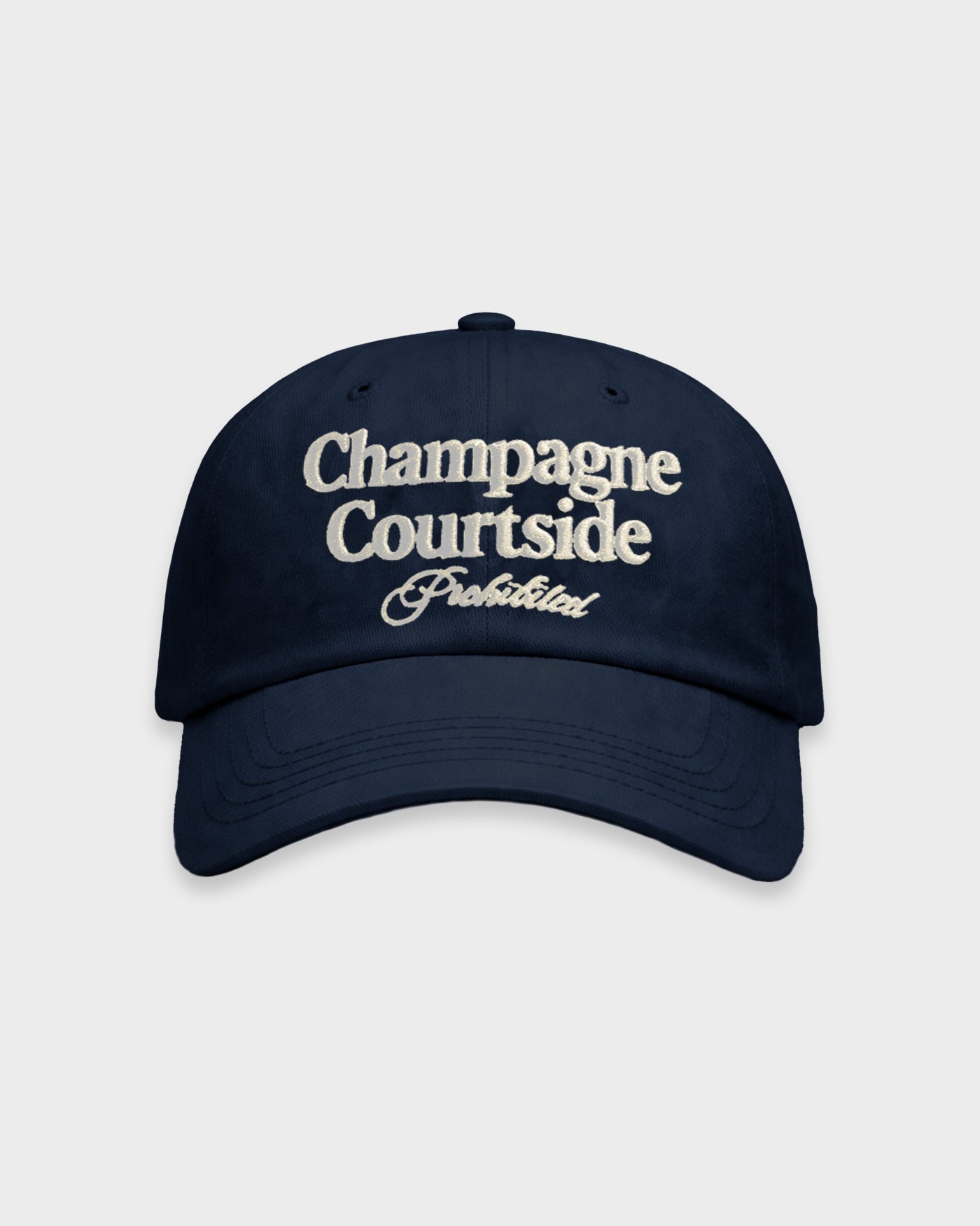 Champagne Courtside Cap | Navy