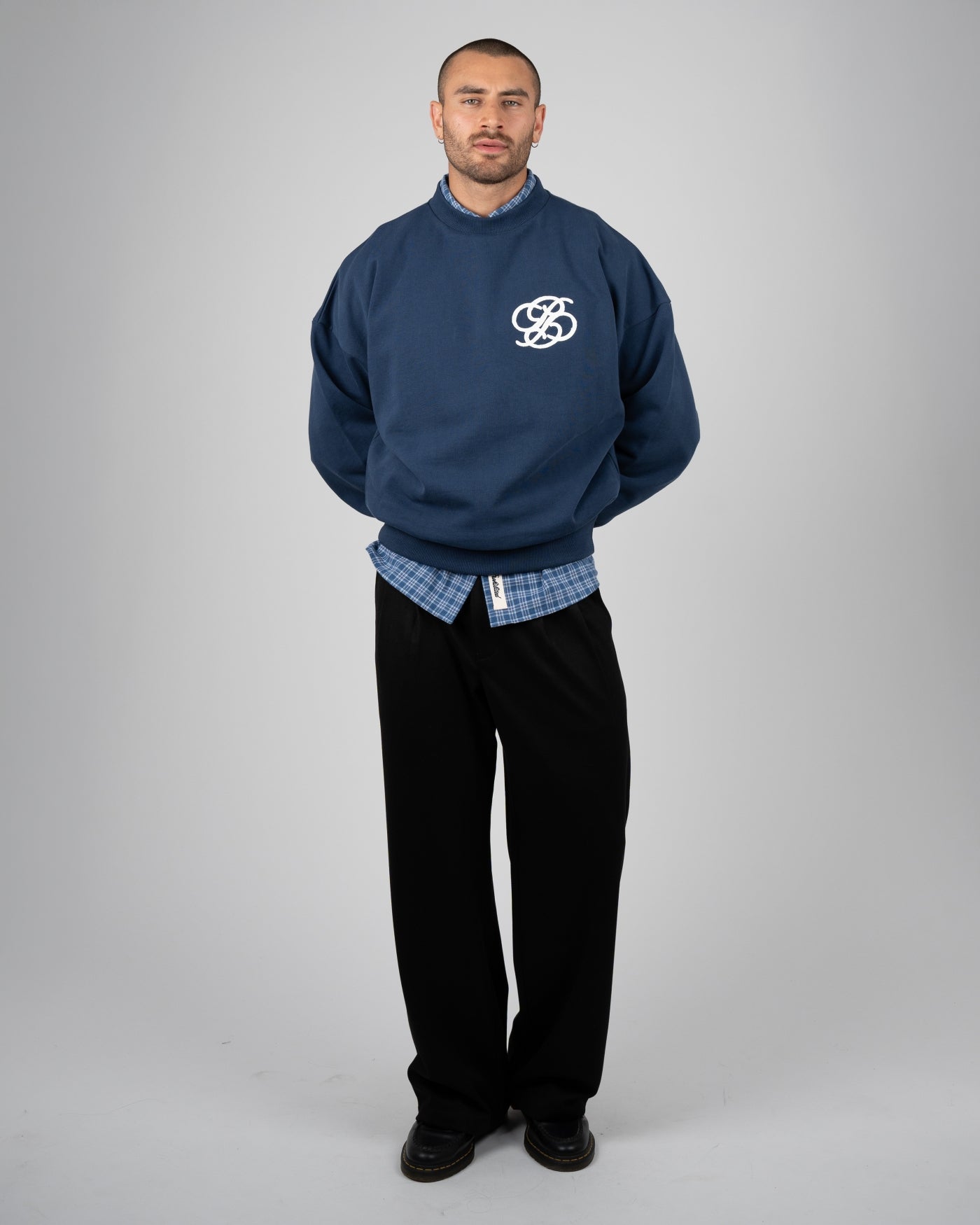 College Days Crew Neck | Oceanic Blue